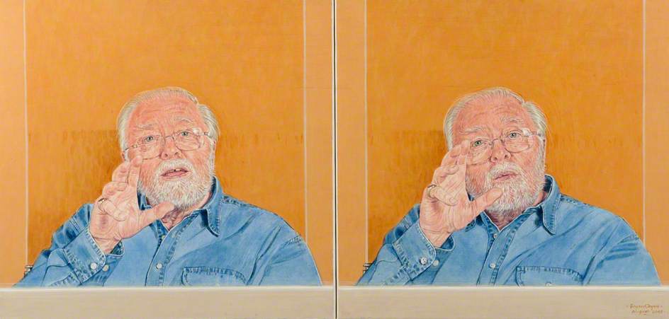 Lord Attenborough (diptych) — Bryan Organ