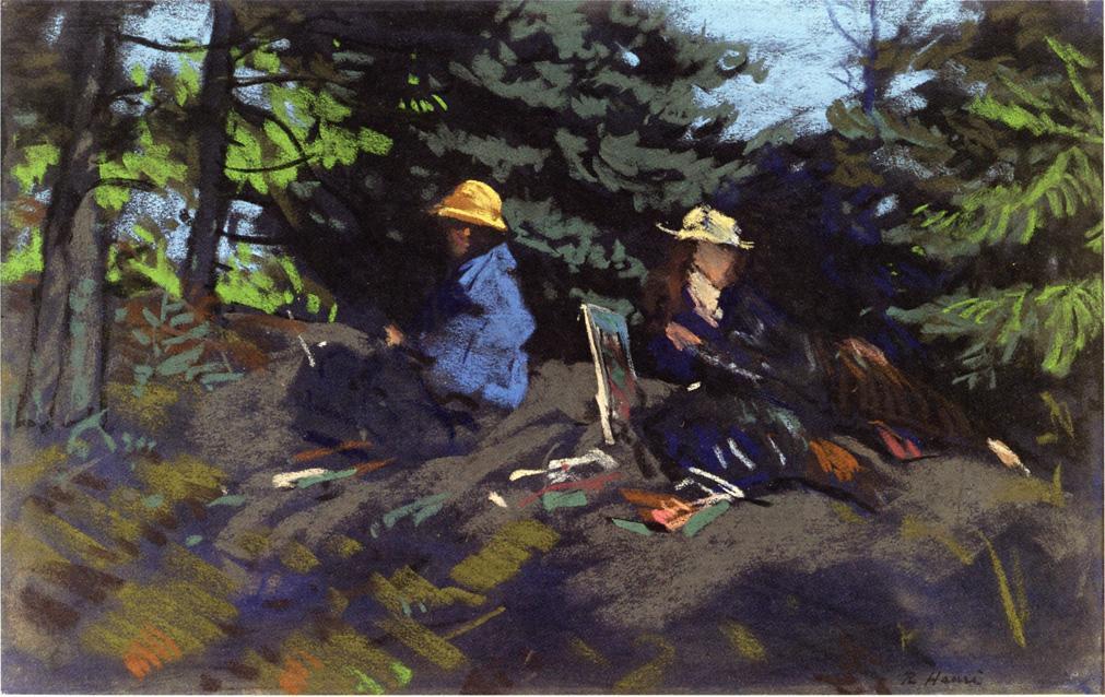 Sketchers In The Woods — Robert Henri