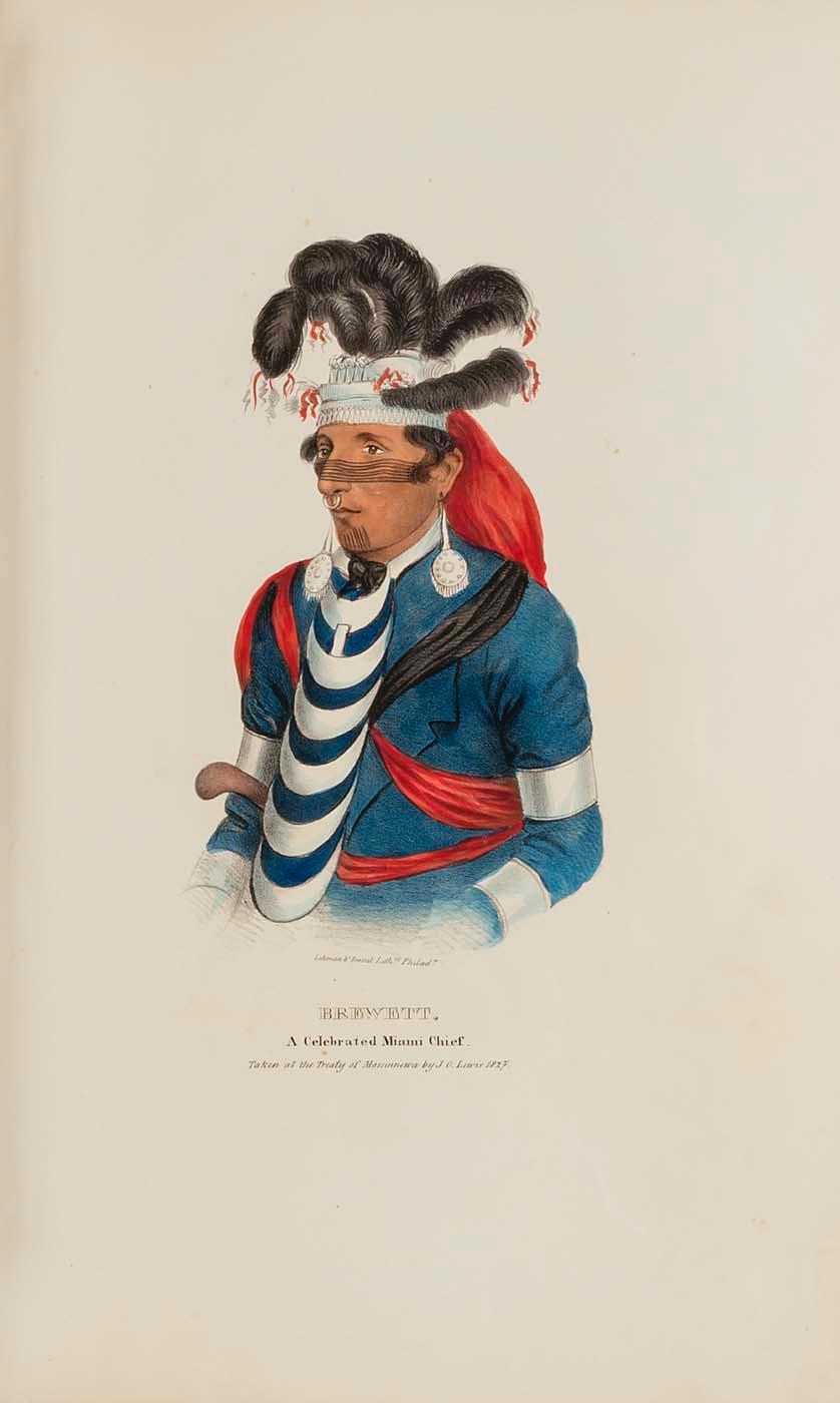 Brewett A Celebrated Chief Miami Chief, From The Aboriginal Portfolio — James Otto Lewis
