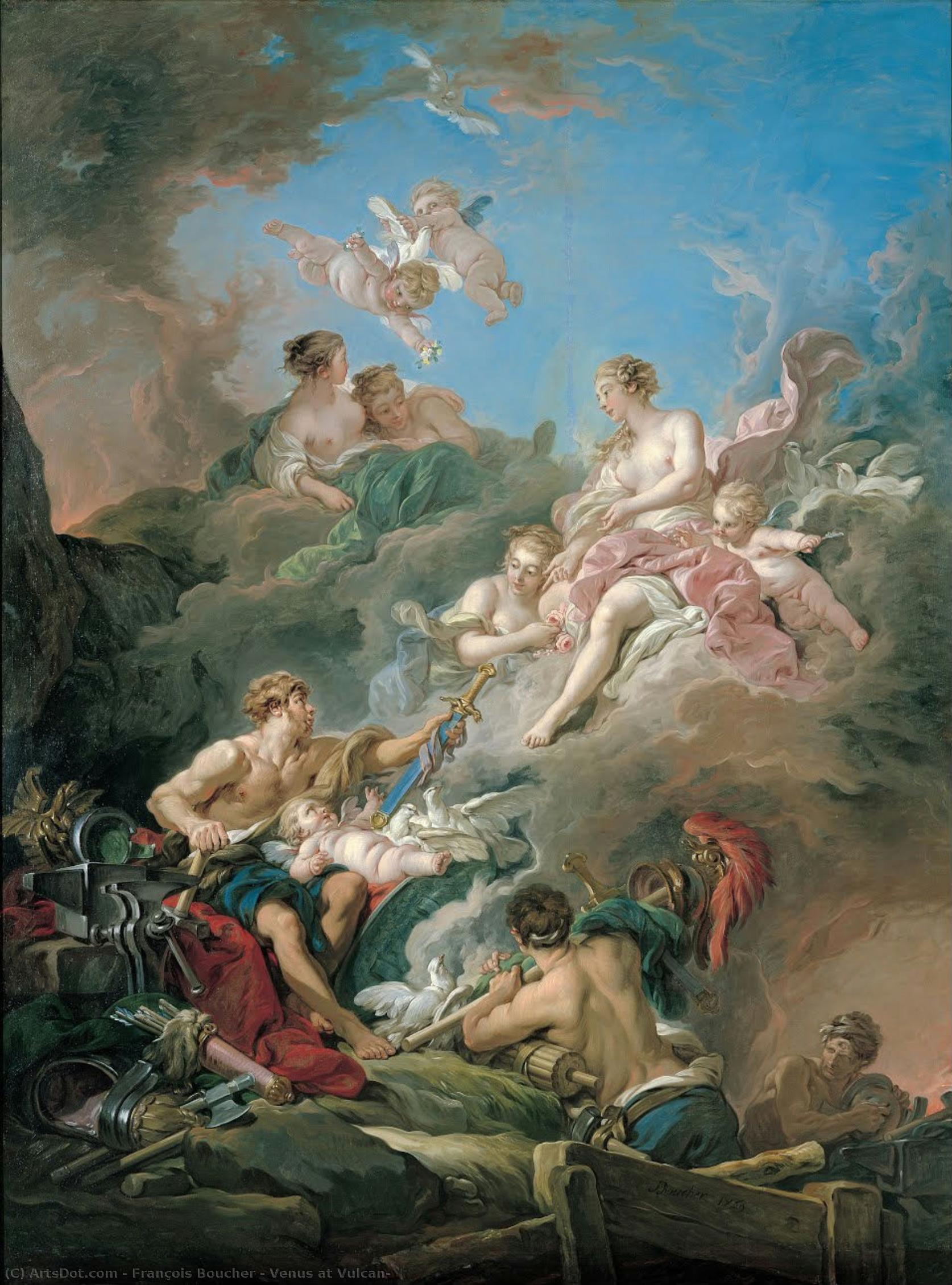 Venus At Vulcan — François Boucher