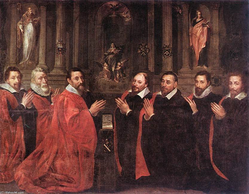 The Échevins Of Paris Praying Before St Geneviève — Georges Lallemant