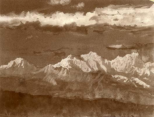 Apuan Mountains, Lucca, (painting) — Arthur B. Davies