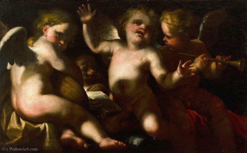 Children With Musical Instruments — Gregorio De Ferrari