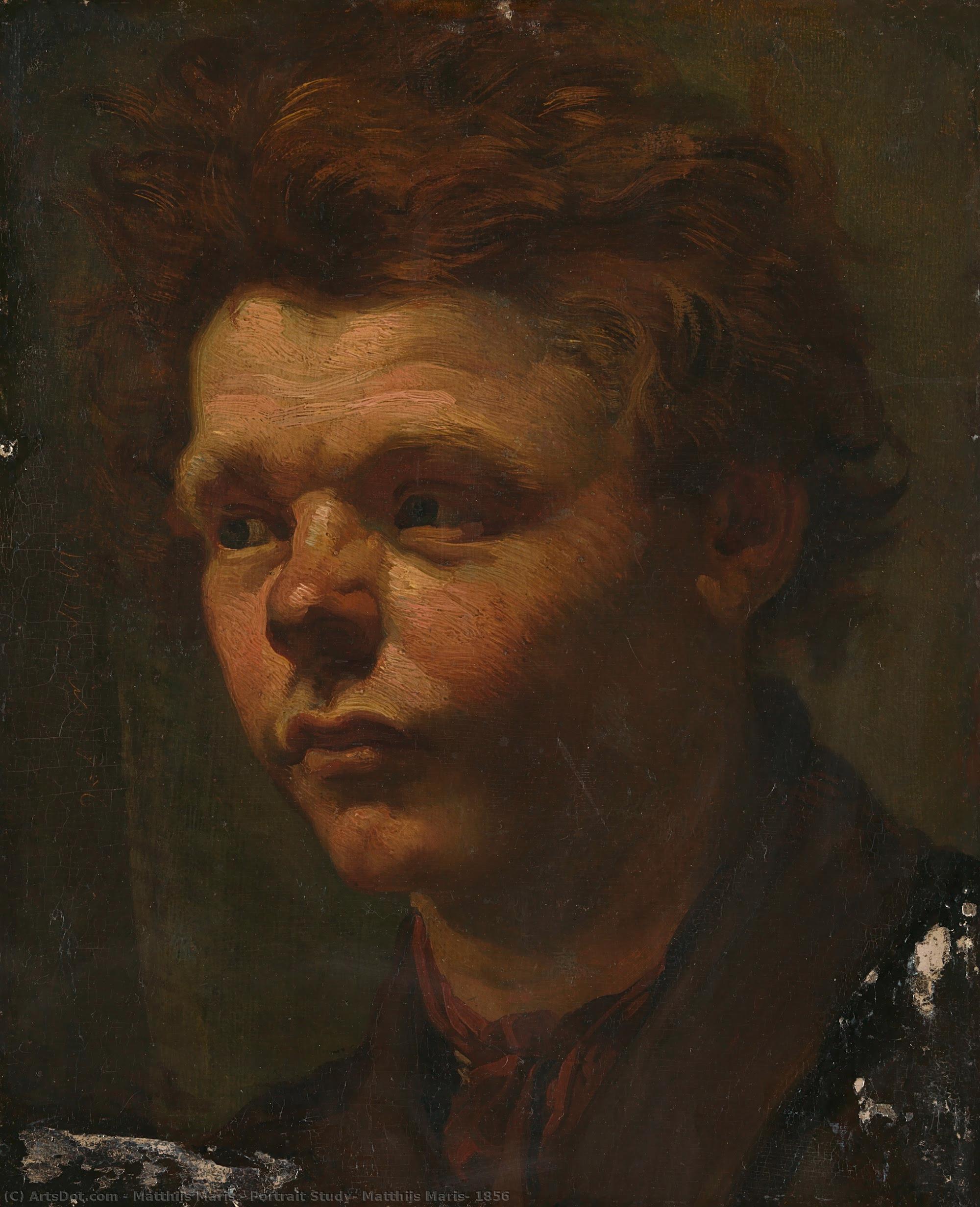 Portrait Study, Matthijs Maris, 1856 — Matthijs Maris