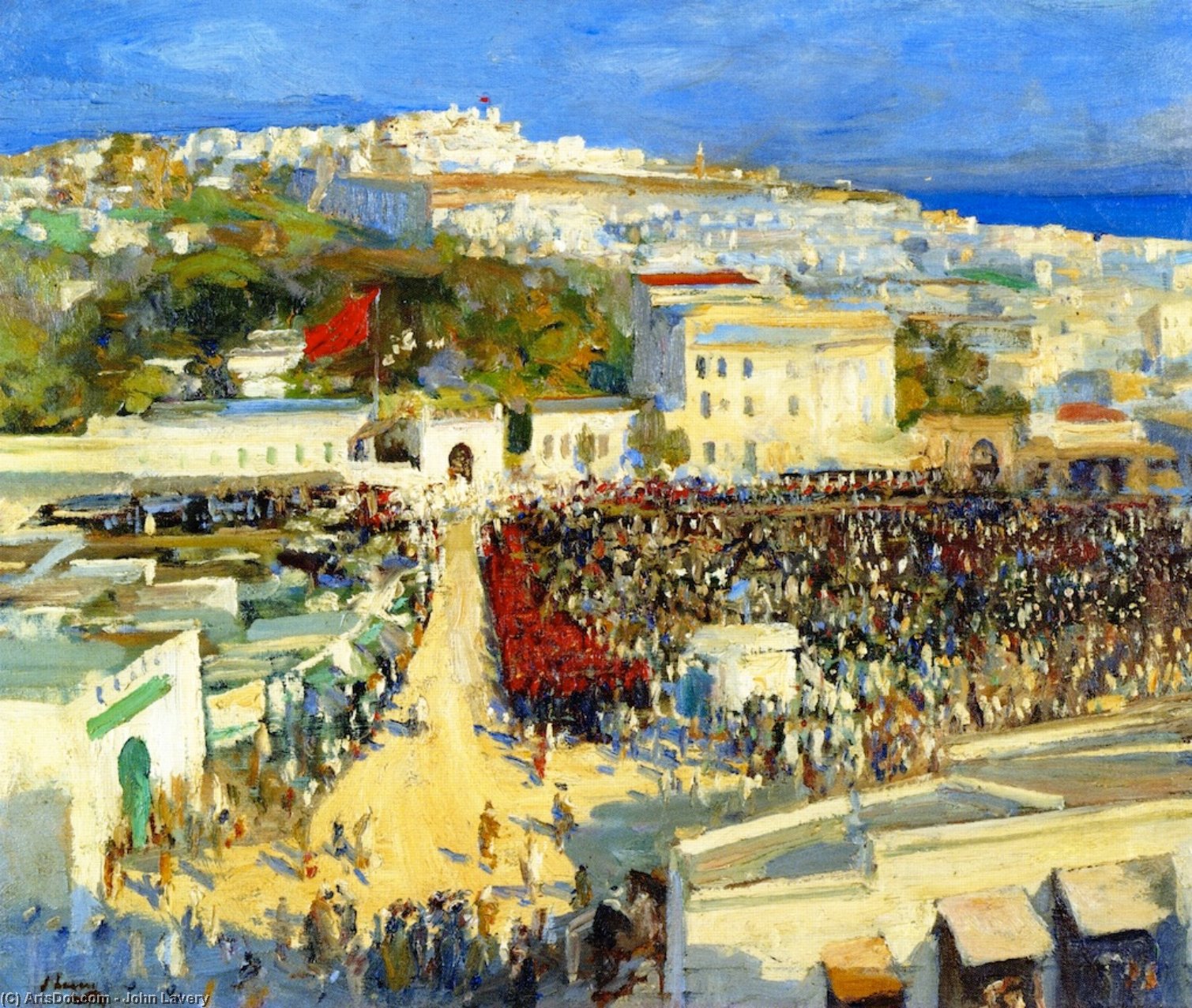 The Raising Of The Moorish Flag On The German Legation — Sir John Lavery