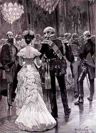 The King Of Prussia At A Court Ball — Richard Caton Woodville