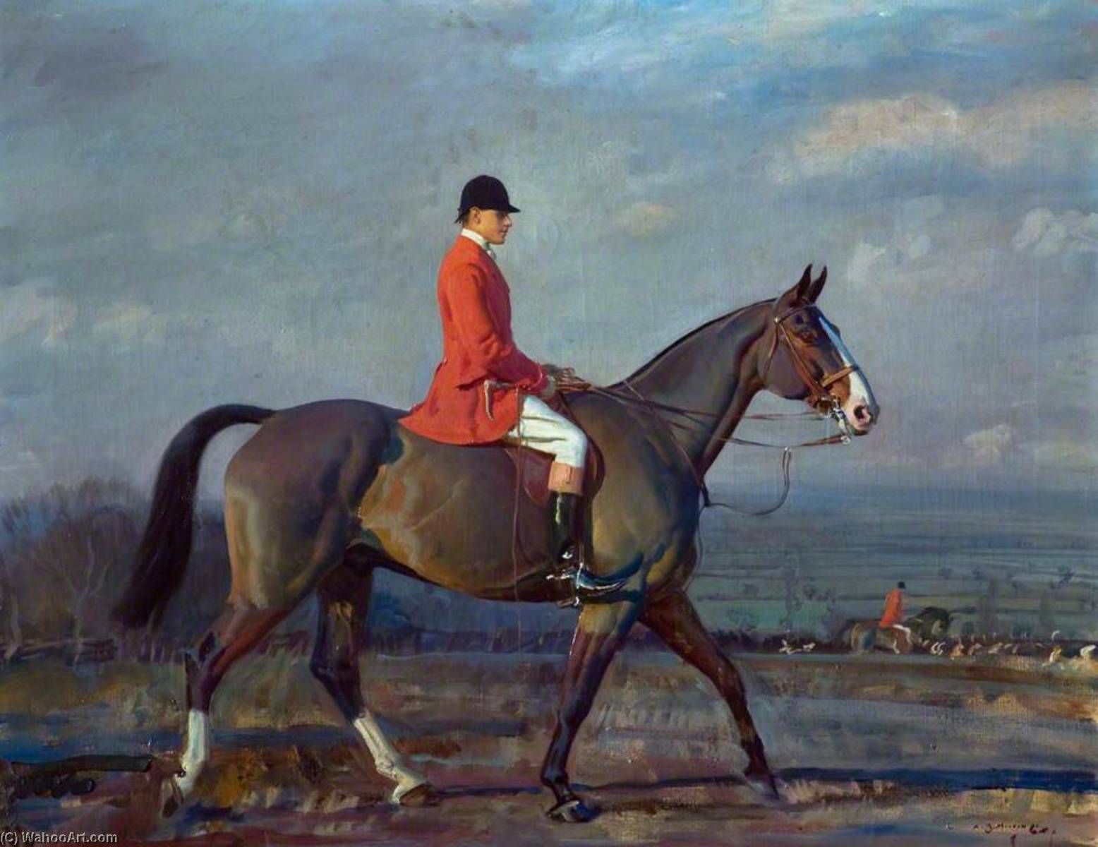 Colonel Lord Barnby On 'crusader' With The Blankney Hounds — Sir Alfred James Munnings