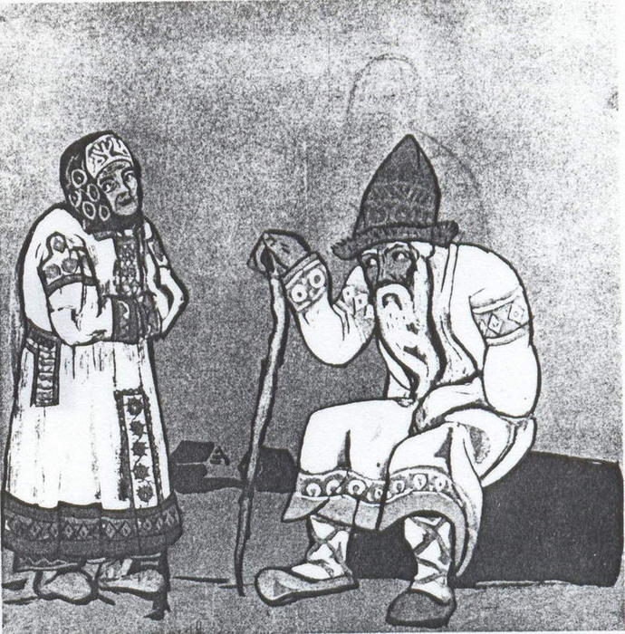 'sketch Of Costumes For ''snow Maiden''' — Nicholas Roerich