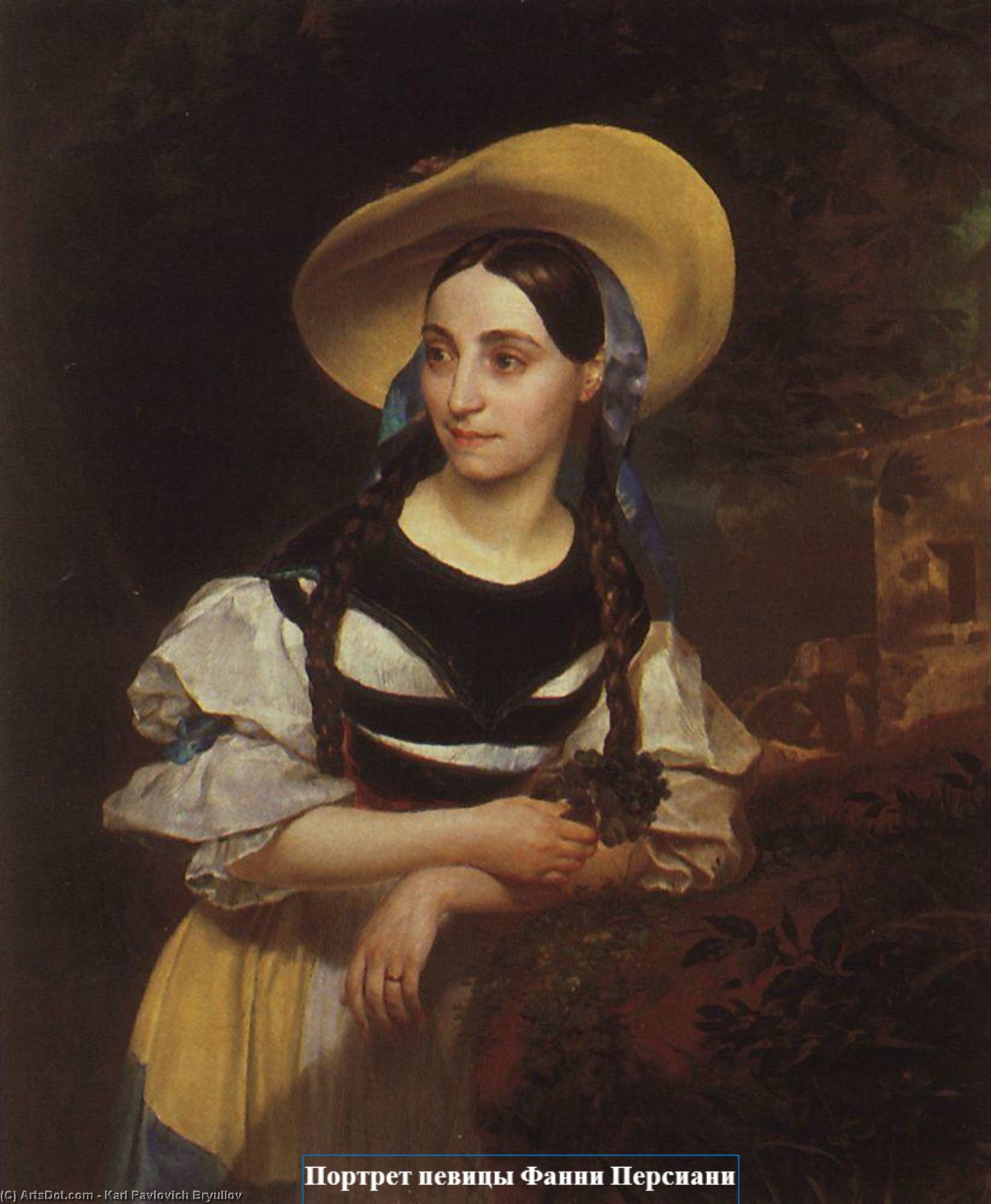 Portrait Of The Italian Singer Fanny Persiani-tacinardi — Karl Pavlovich Bryullov