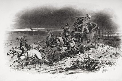 On The Dark Road — Hablot Knight Browne