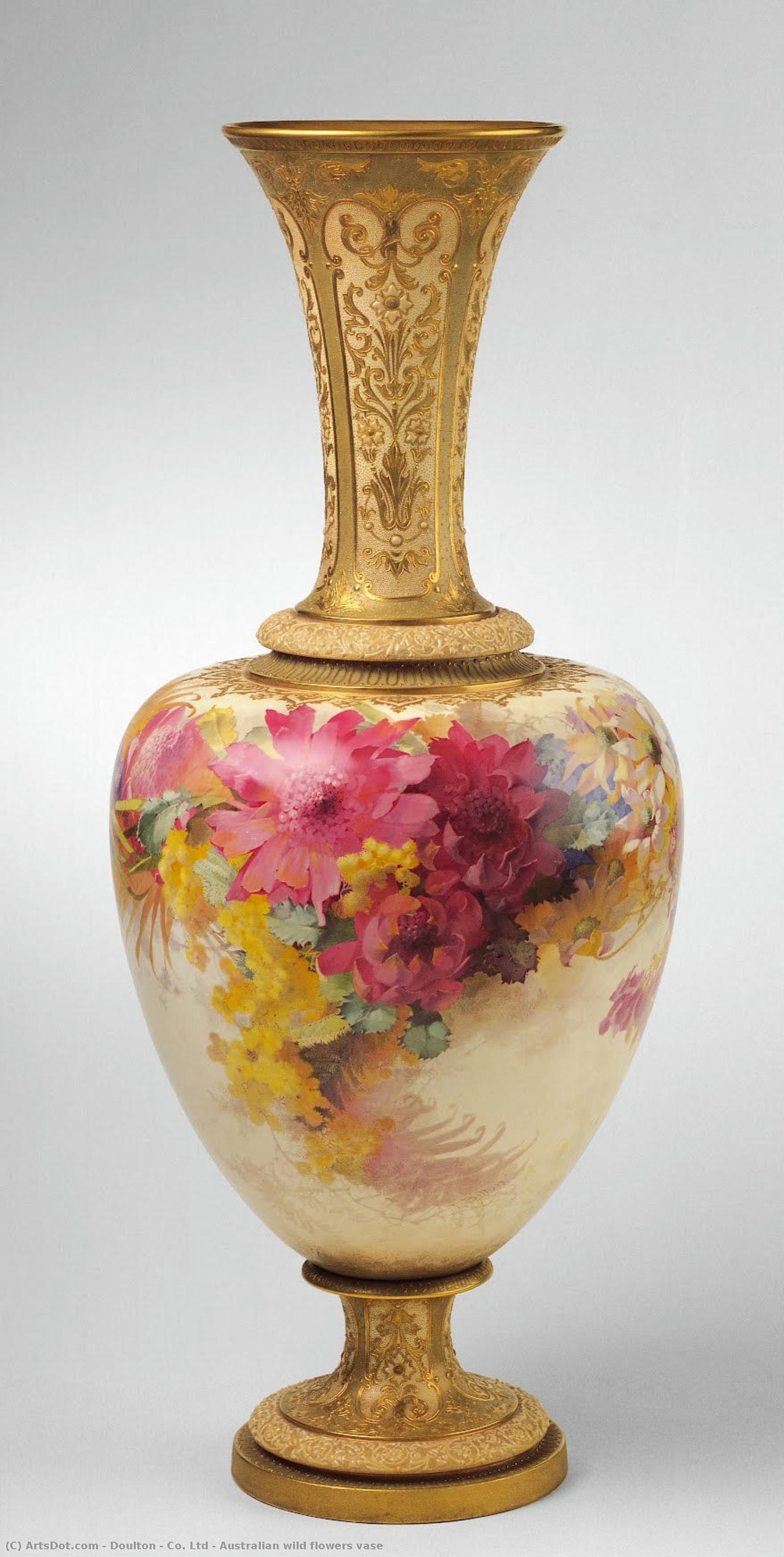 Australian Wild Flowers Vase — Doulton & Co. Ltd