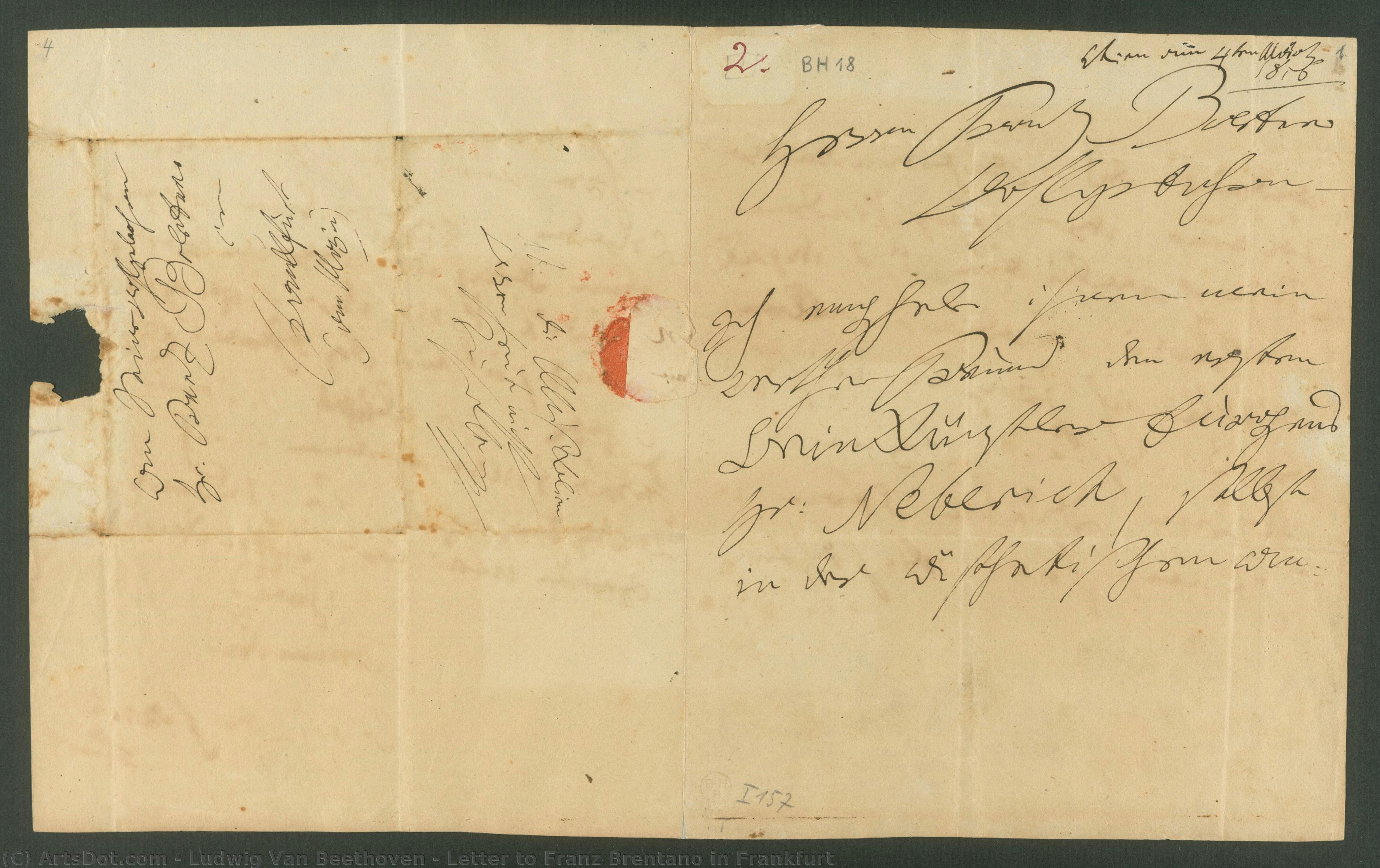 Letter To Franz Brentano In Frankfurt — Ludwig Van Beethoven