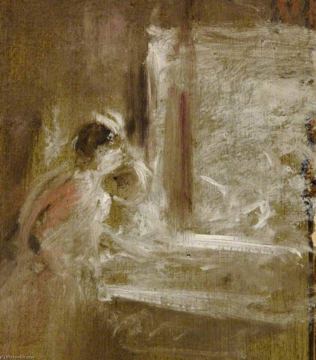 Study Of A Woman At A Window (detail) — Frederick William Elwell