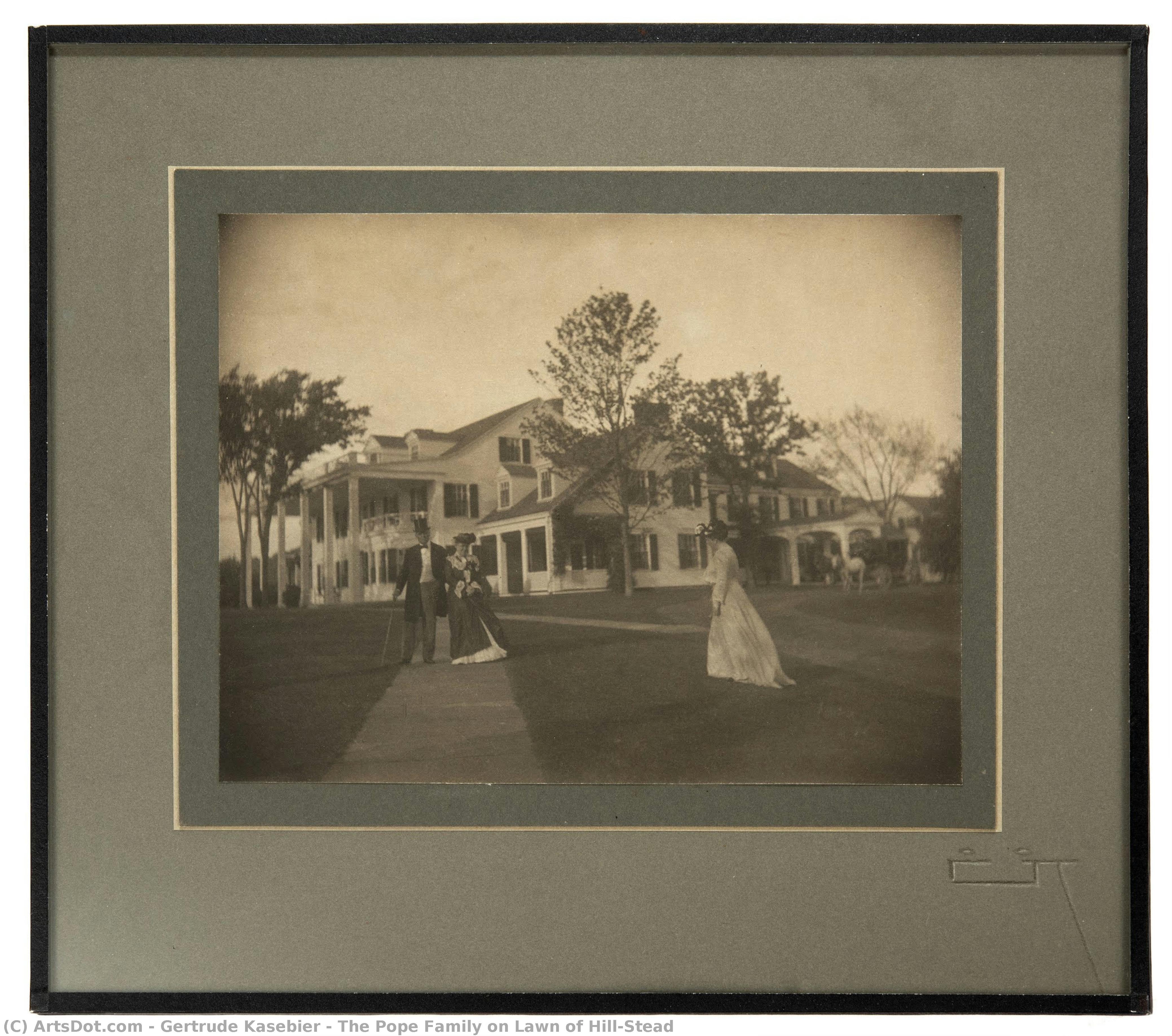 La Familia Pope En El Jardín De Hill-stead — Gertrude Käsebier
