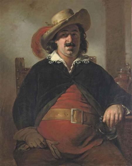 Painter Ignaz Raffalt As Falstaff — Friedrich Ritter Von Amerling