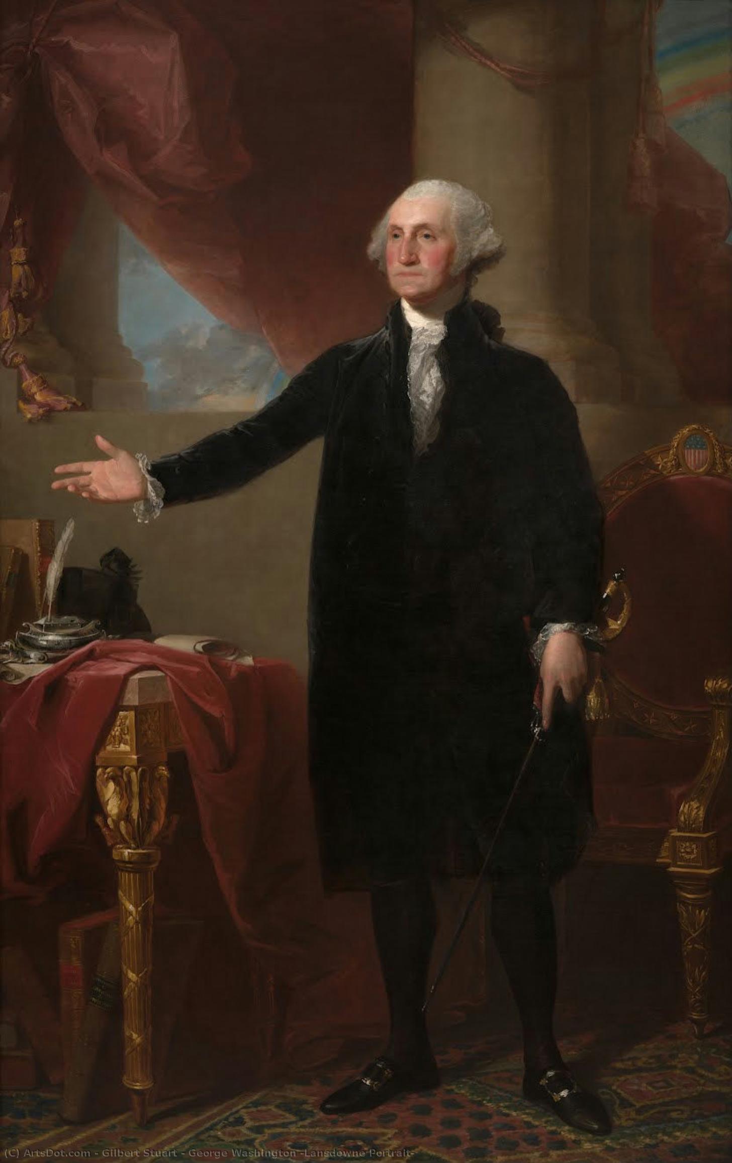 George Washington (lansdowne Portrait) — Джильберт Стюарт