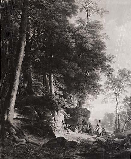 Indian Rescue, (painting) — Asher Brown Durand