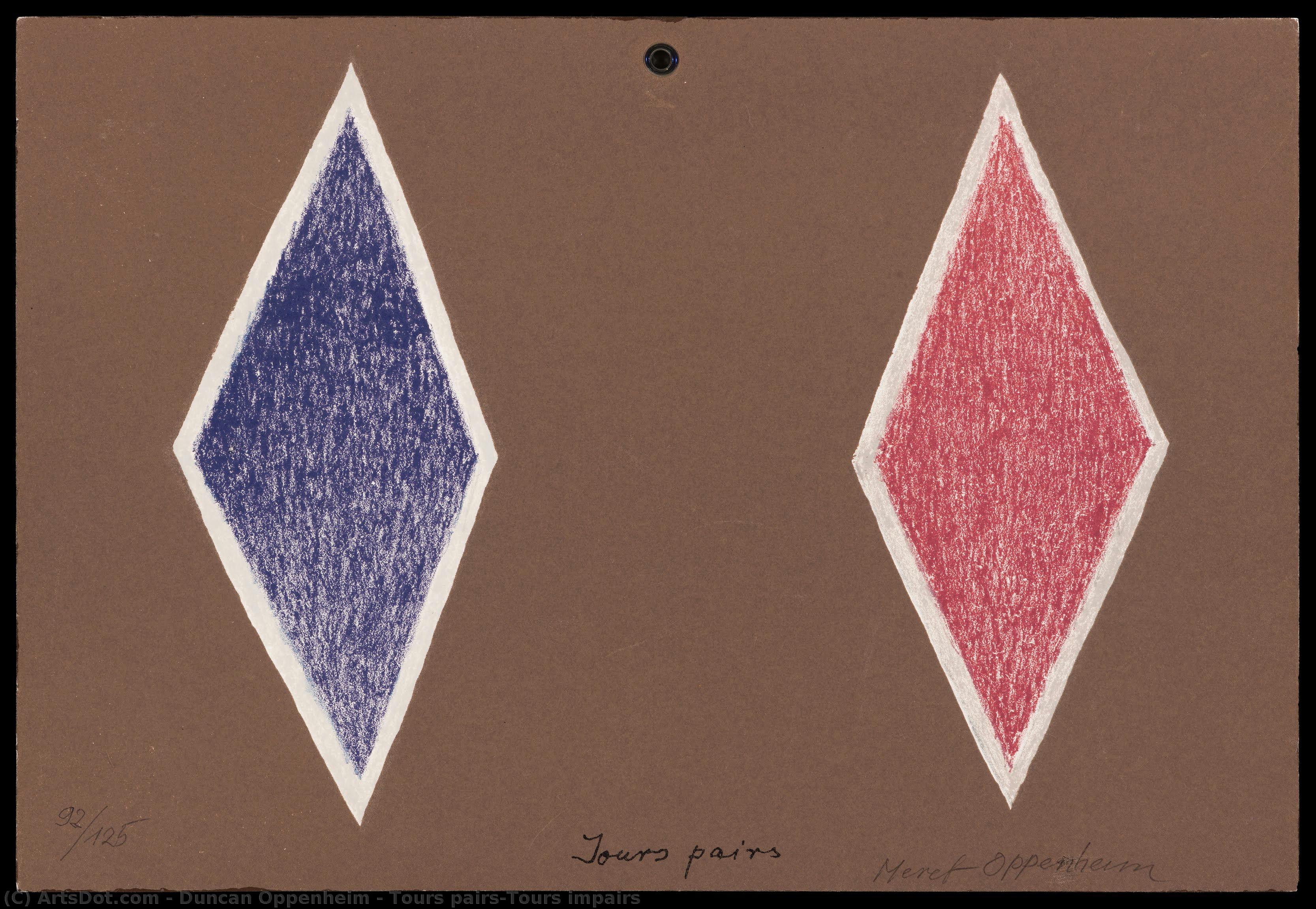 Tours Pairs/tours Impairs — Duncan Oppenheim
