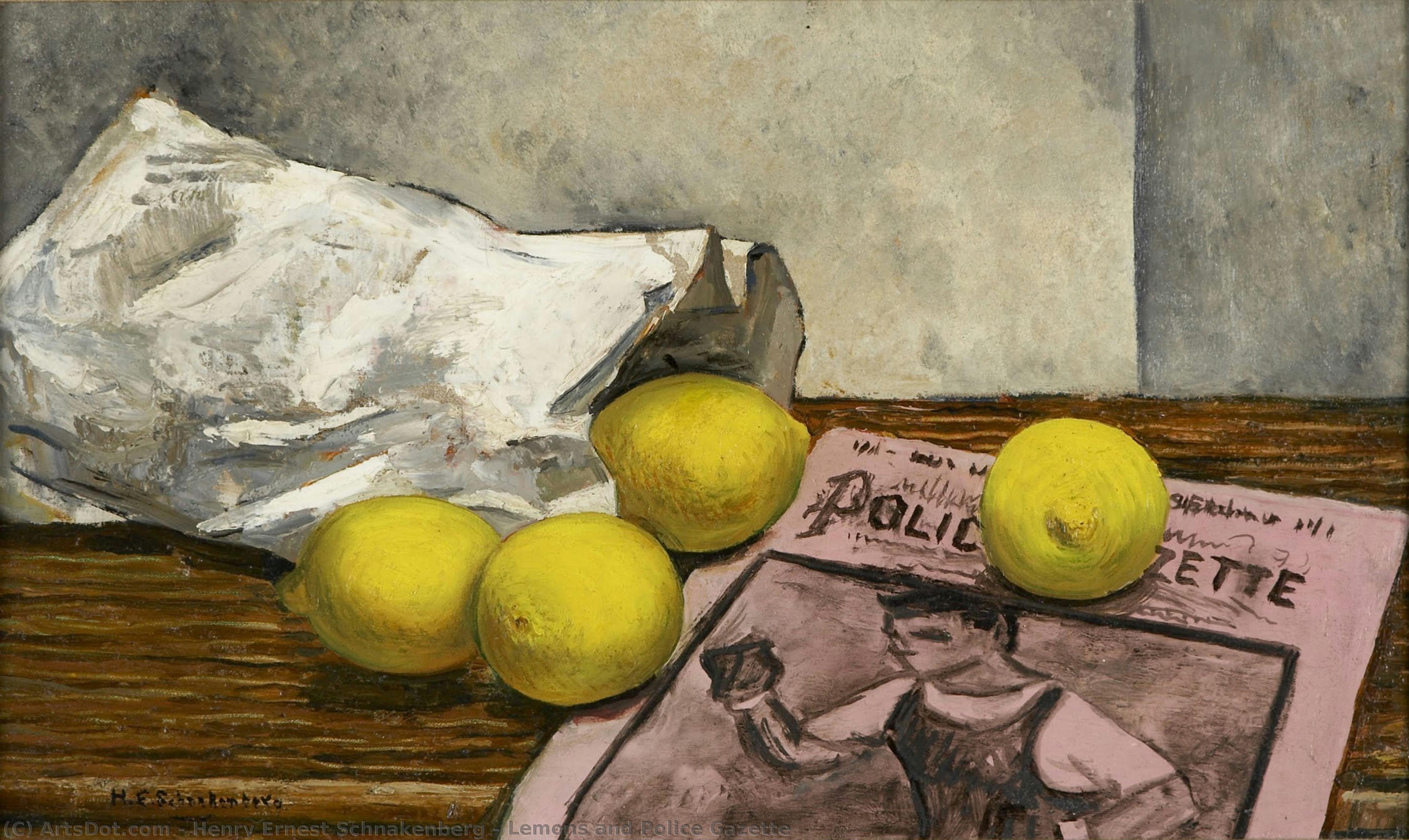 Lemons And Police Gazette — Henry Ernest Schnakenberg