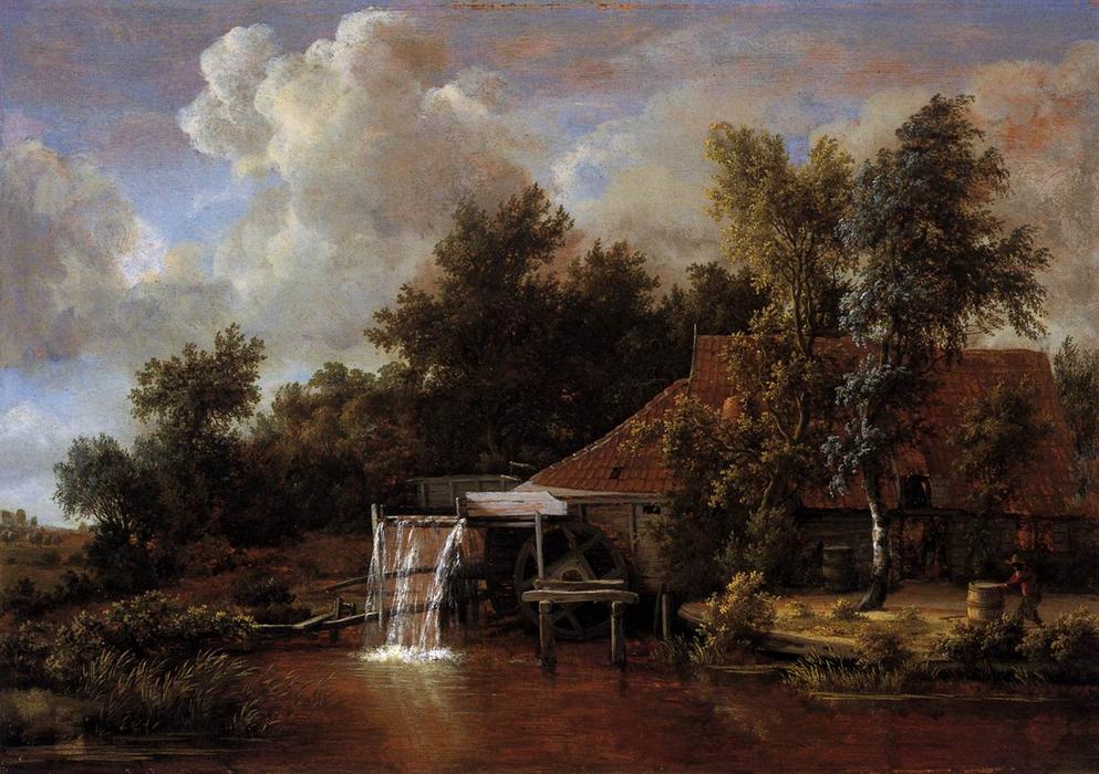 A Watermill — Meindert Hobbema