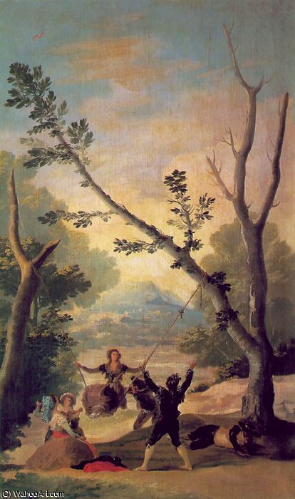 The Swing, Duke Of Montellano Collect — Francisco José De Goya Y Lucientes