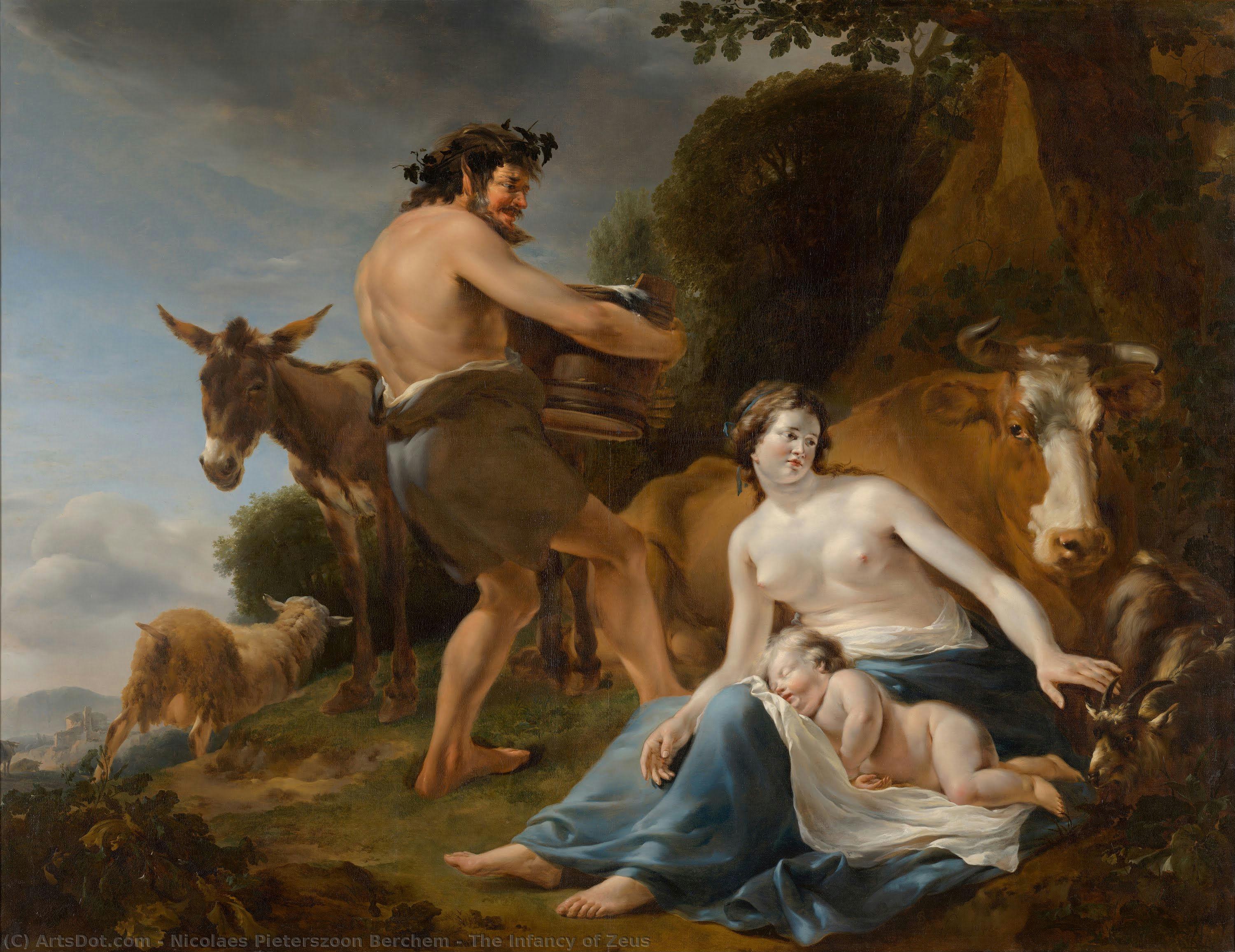 The Infancy Of Zeus — Nicolaes Pieterszoon Berchem
