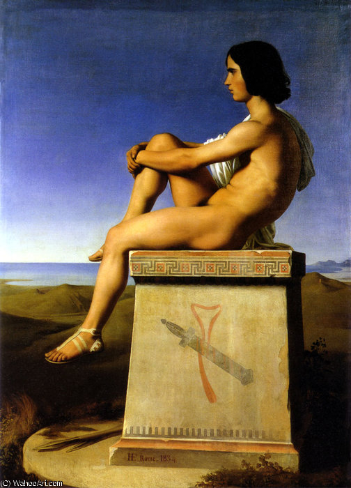 Son Of Priam Observes The Movement Sof The Greeks — Jean-hippolyte Flandrin