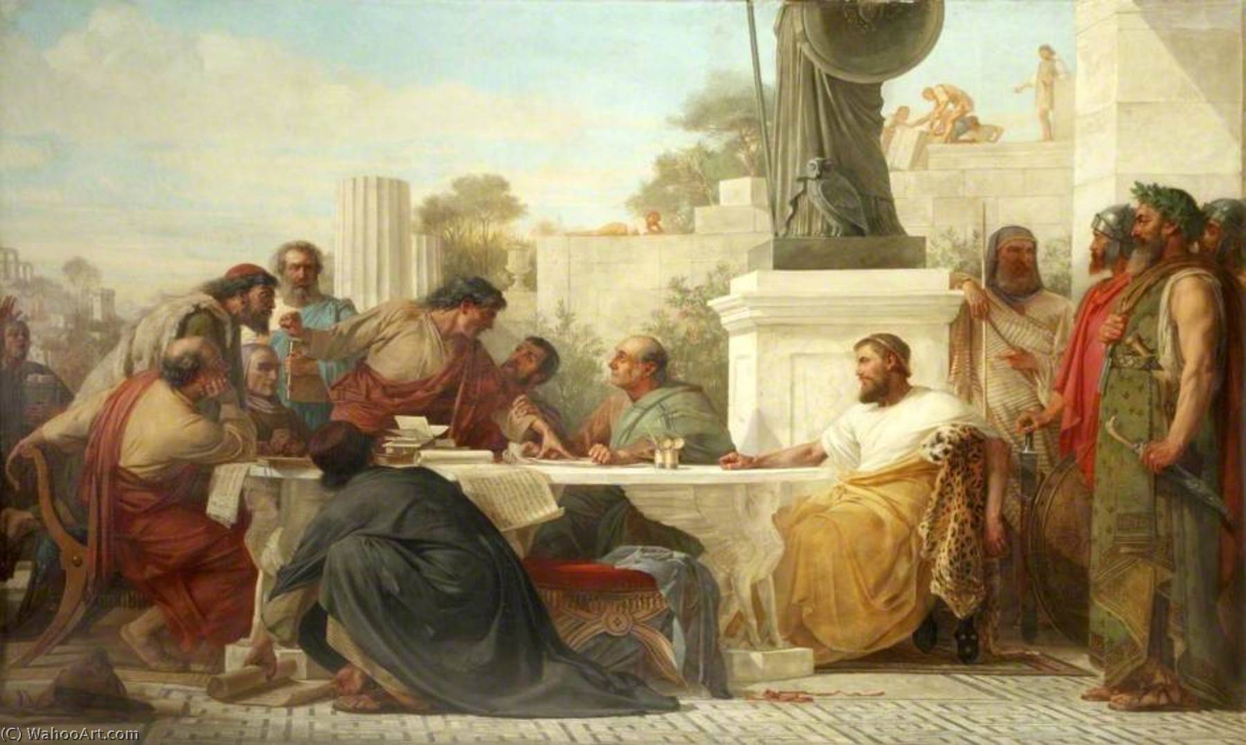Julian The Apostate Presiding At A Conference Of Sectarians — Edward Armitage