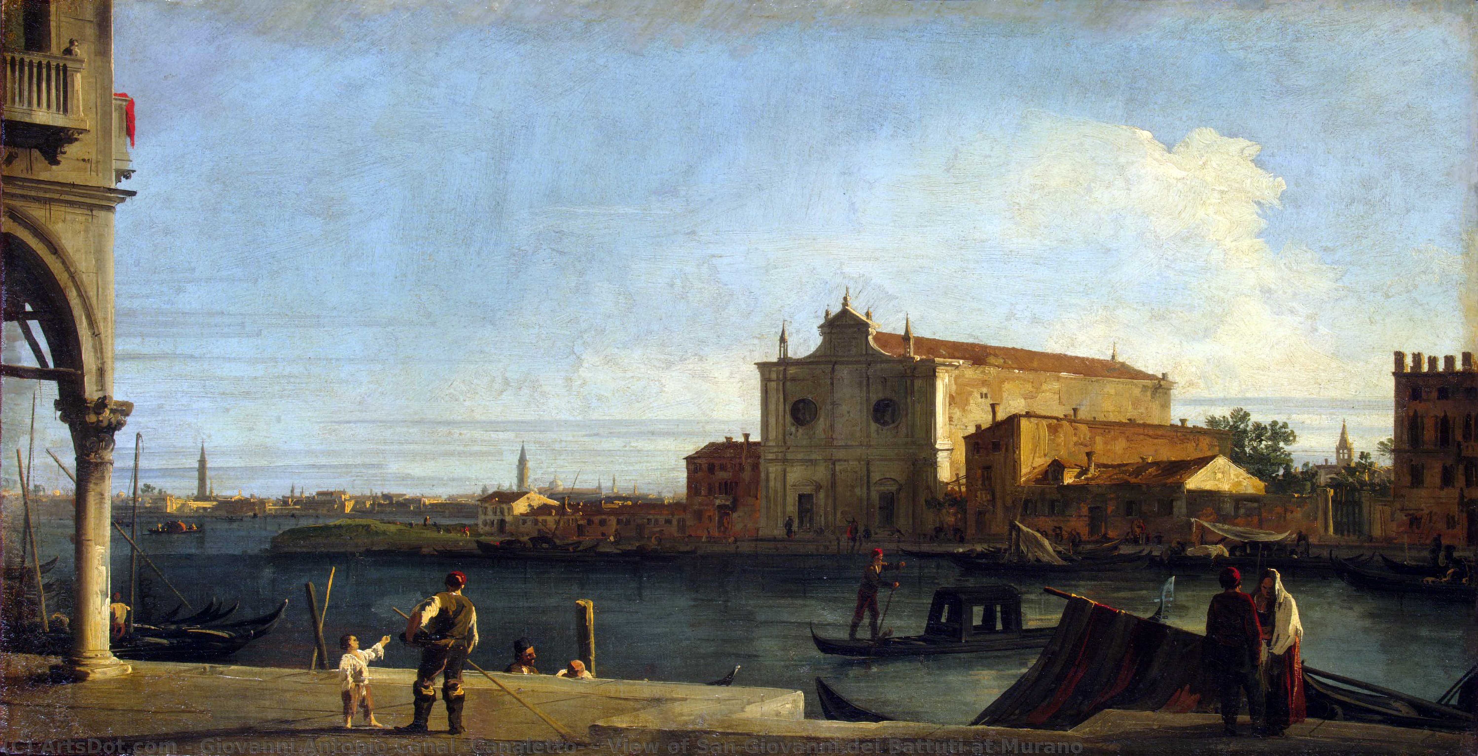 View Of San Giovanni Dei Battuti At Murano — Canaletto