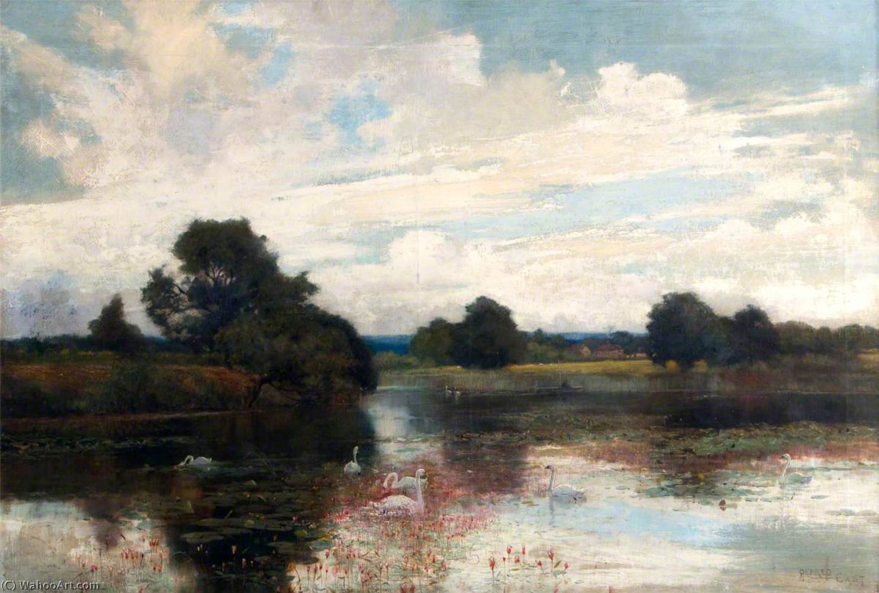 Warnham Lake, Sussex — Alfred East