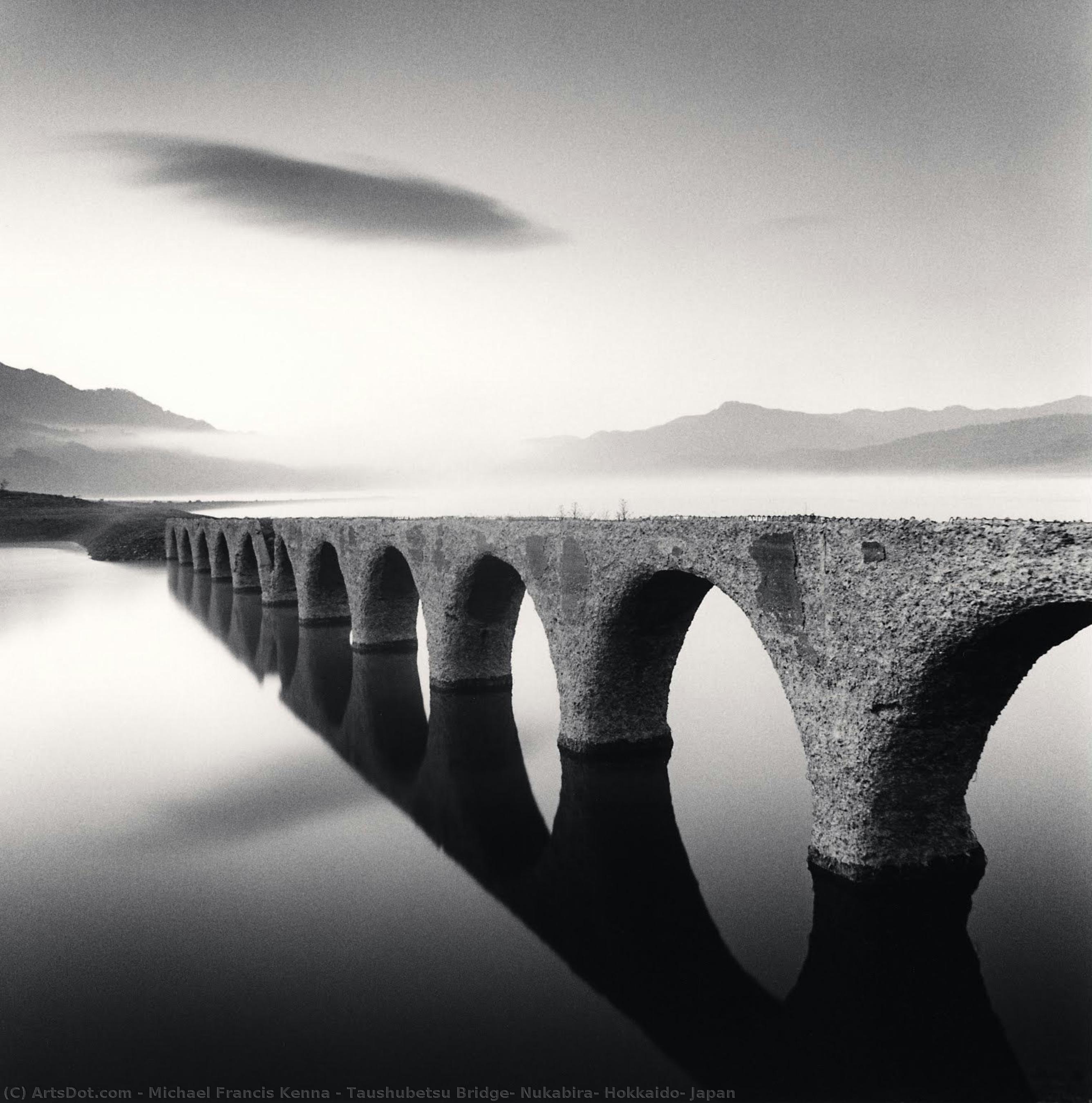 Taushubetsu Bridge, Nukabira, Hokkaido, Japan — Michael Kenna