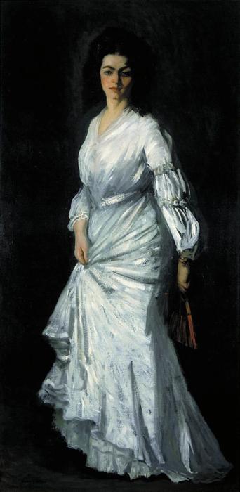 Woman In White. Portrait Of Eugenie Stein — Robert Henri