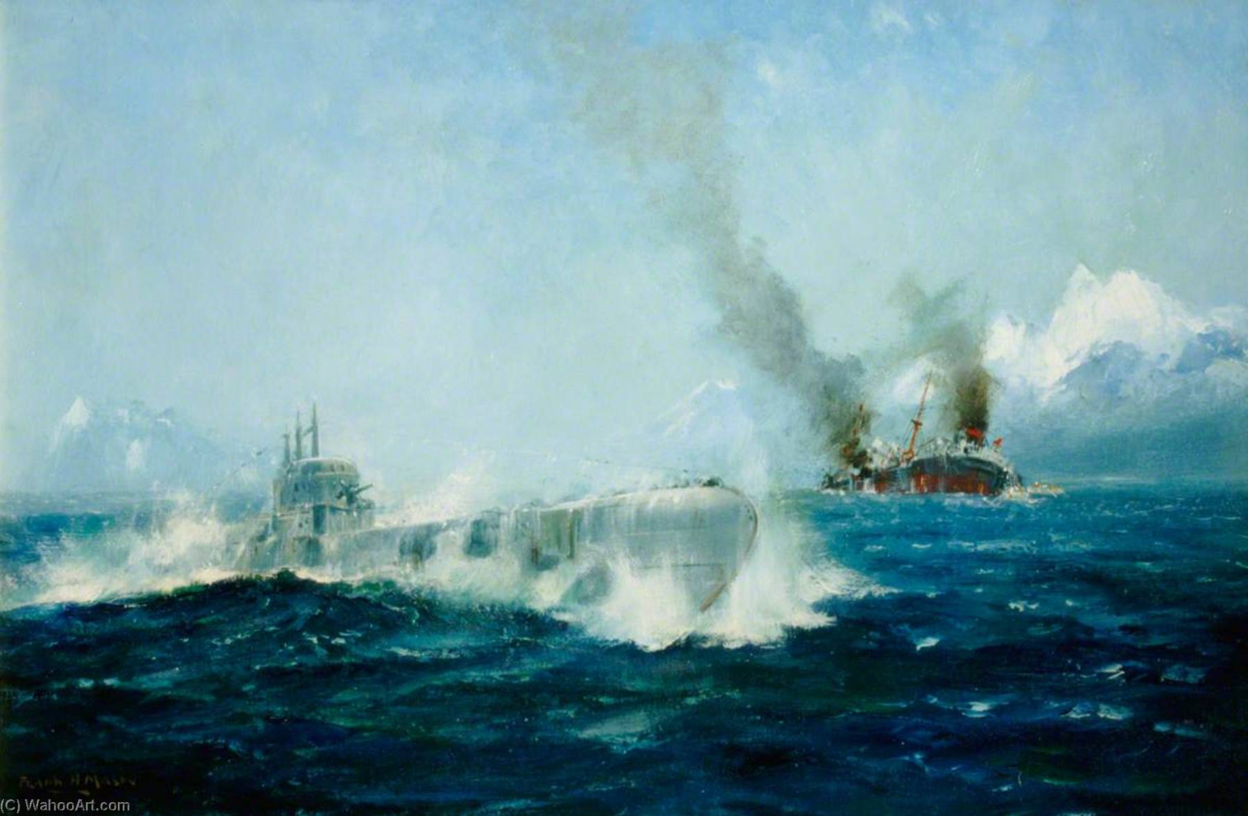 Attack On A German Tanker Off The Norwegian Coast — Frank Mason