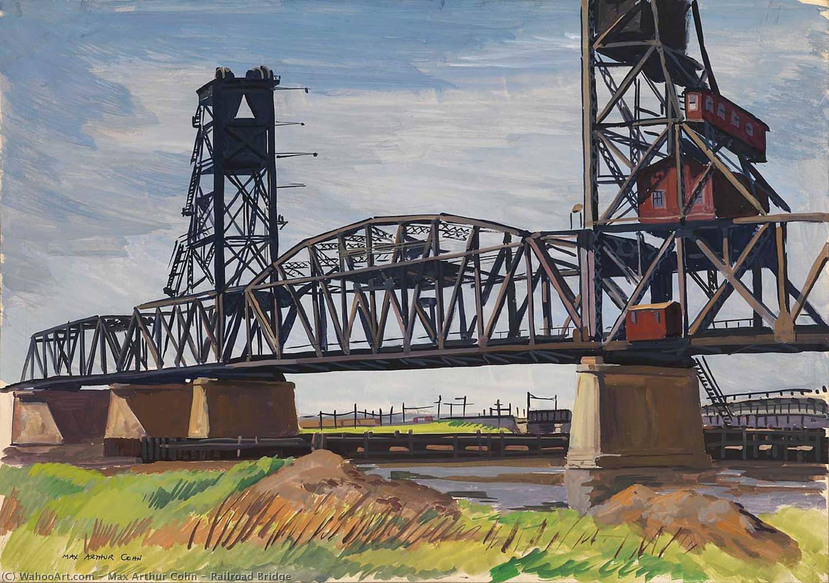 Railroad Bridge — Max Arthur Cohn