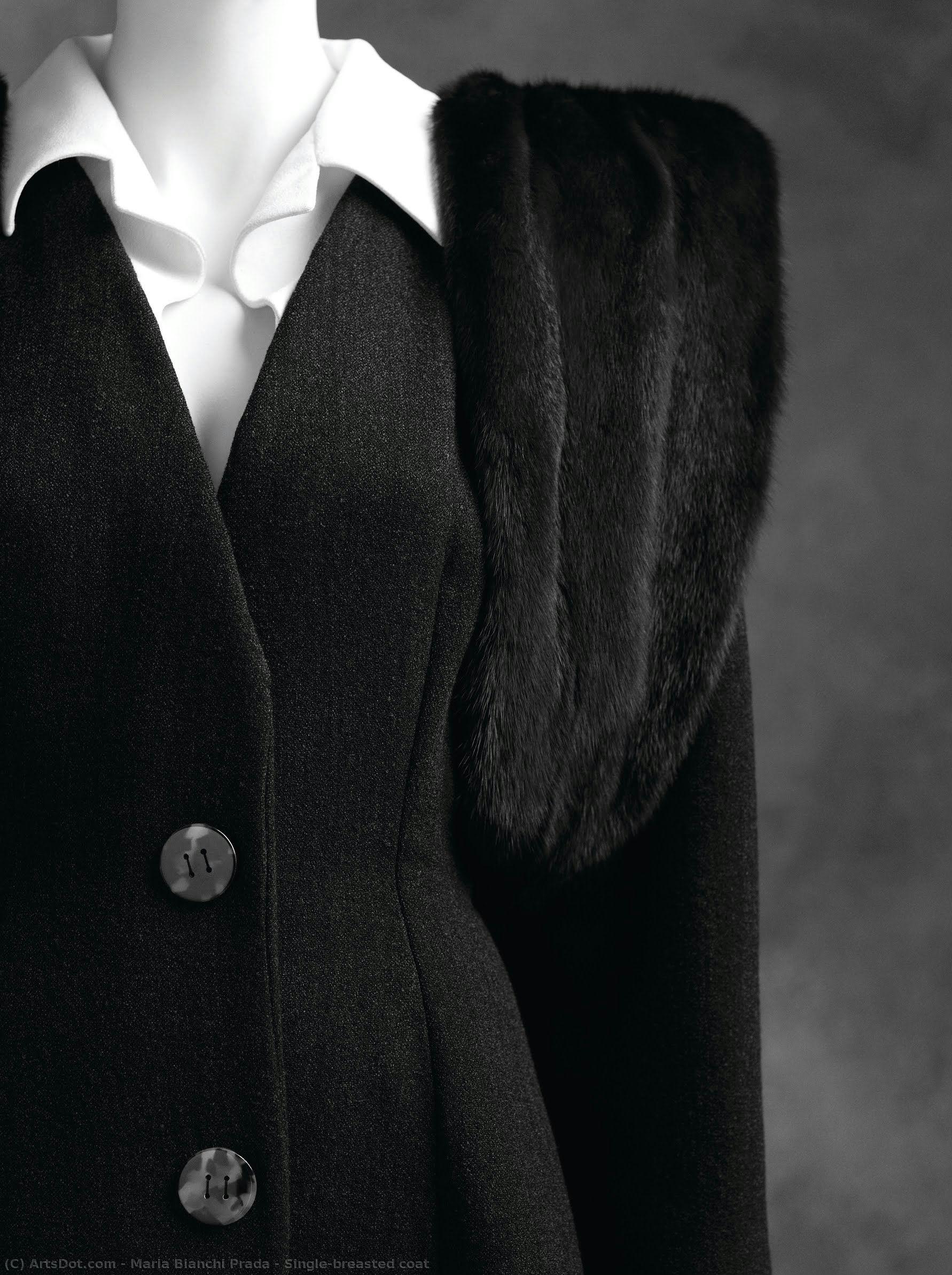 Single-breasted Coat — Maria Bianchi Prada