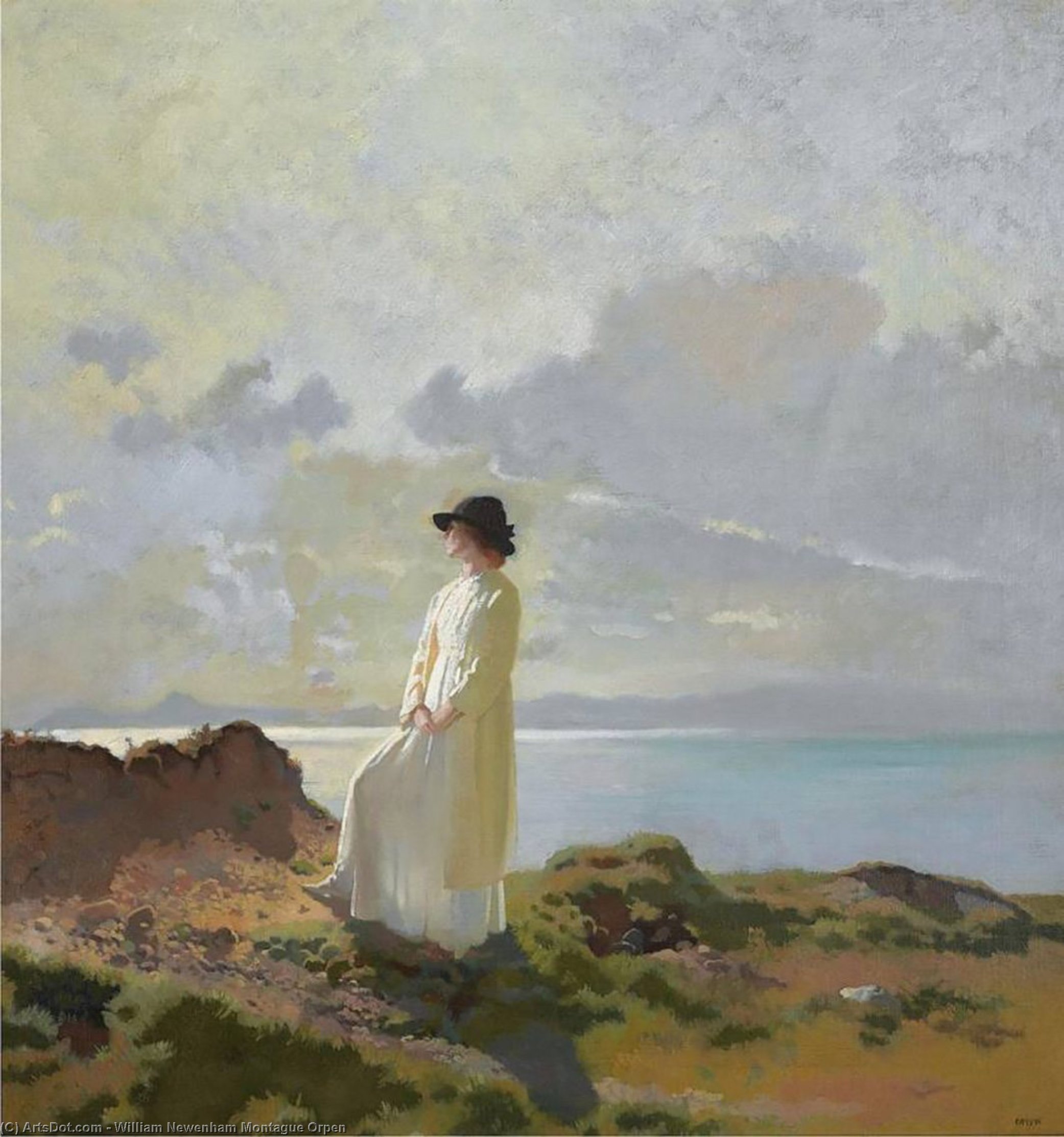 In The Cliffs, Dublin Bay, Morning — Sir William Newenham Montague Orpen