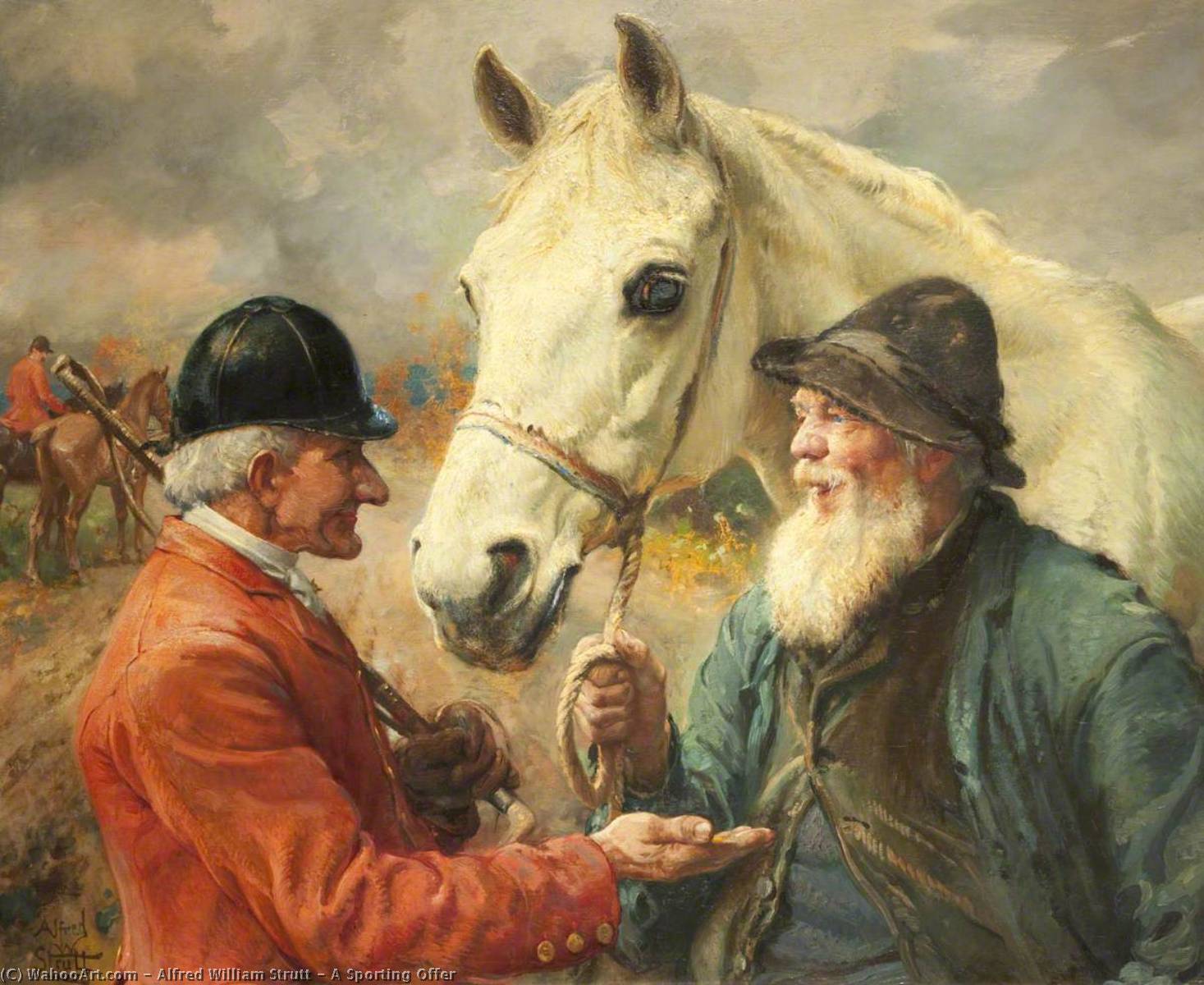 A Sporting Offer — Alfred William Strutt