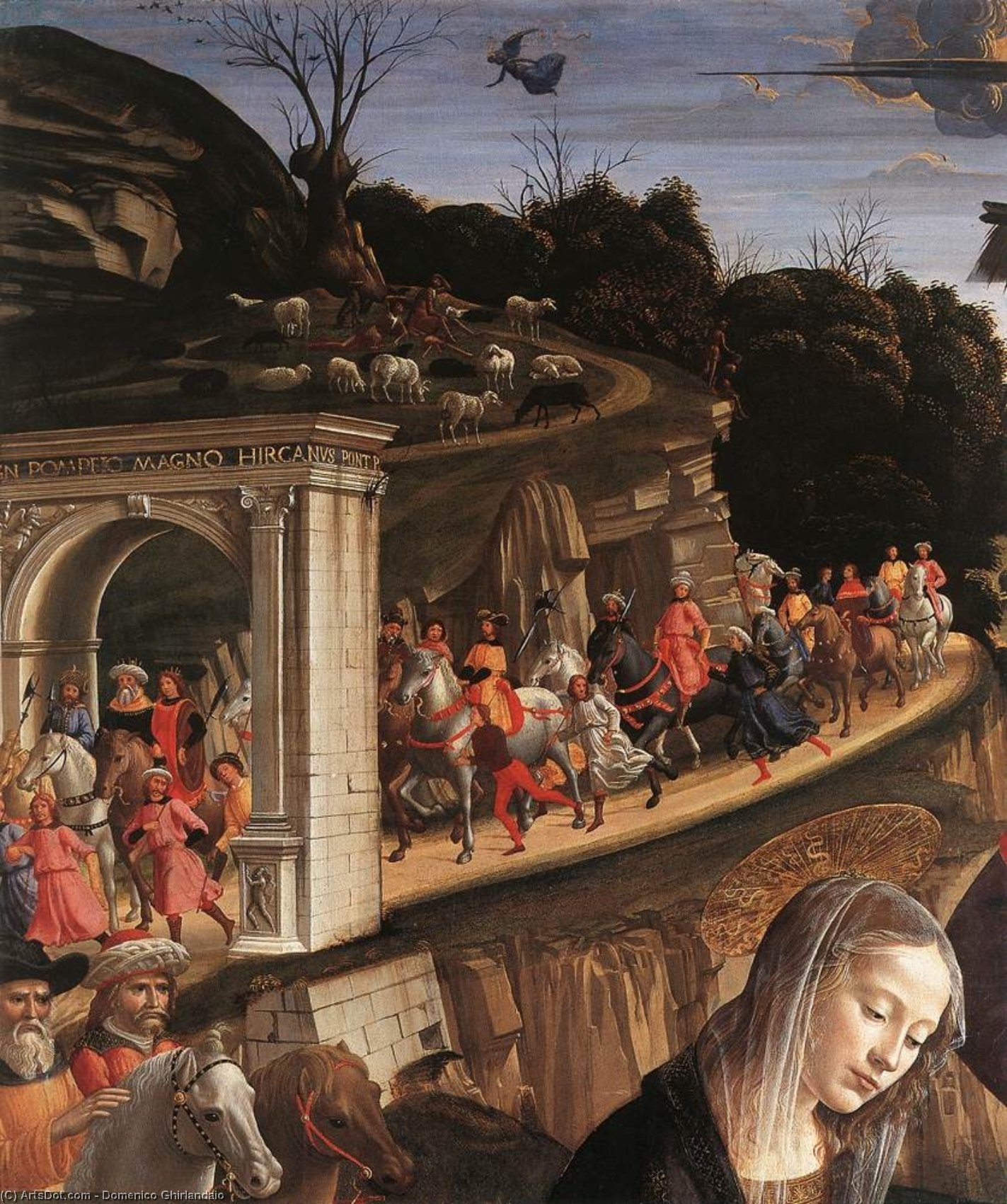 Adoration Of The Shepherds (detail) — Domenico Ghirlandaio