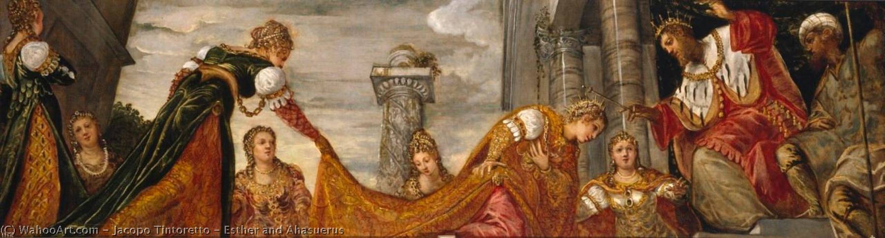 Esther And Ahasuerus — Jacopo Tintoretto