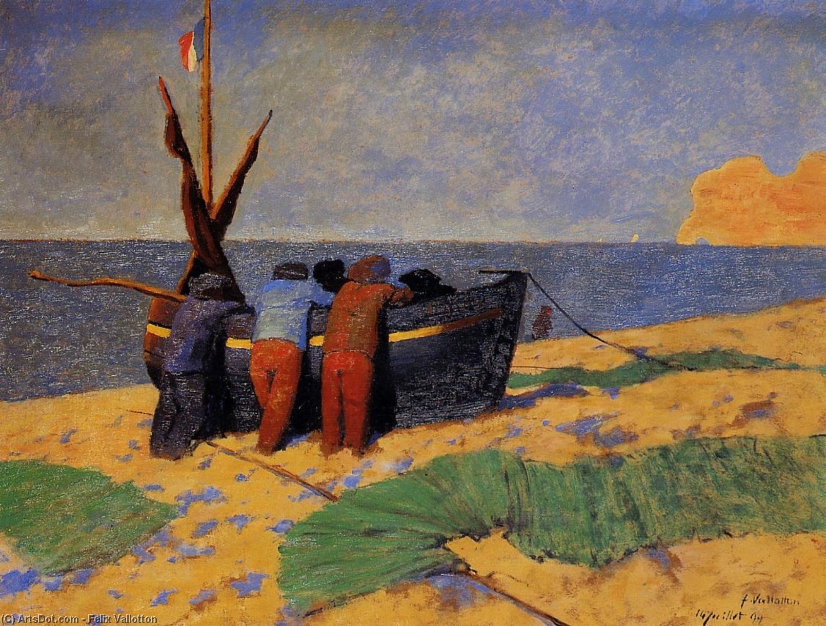 The Fourteenth Of July At Etretat — Félix Vallotton