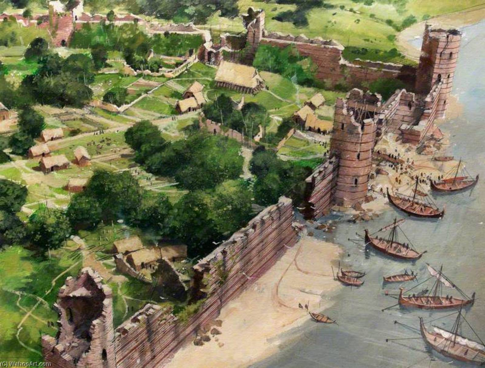 Artist's Impression Of The Tower Of London Site, Ad886 — Ivan Lapper