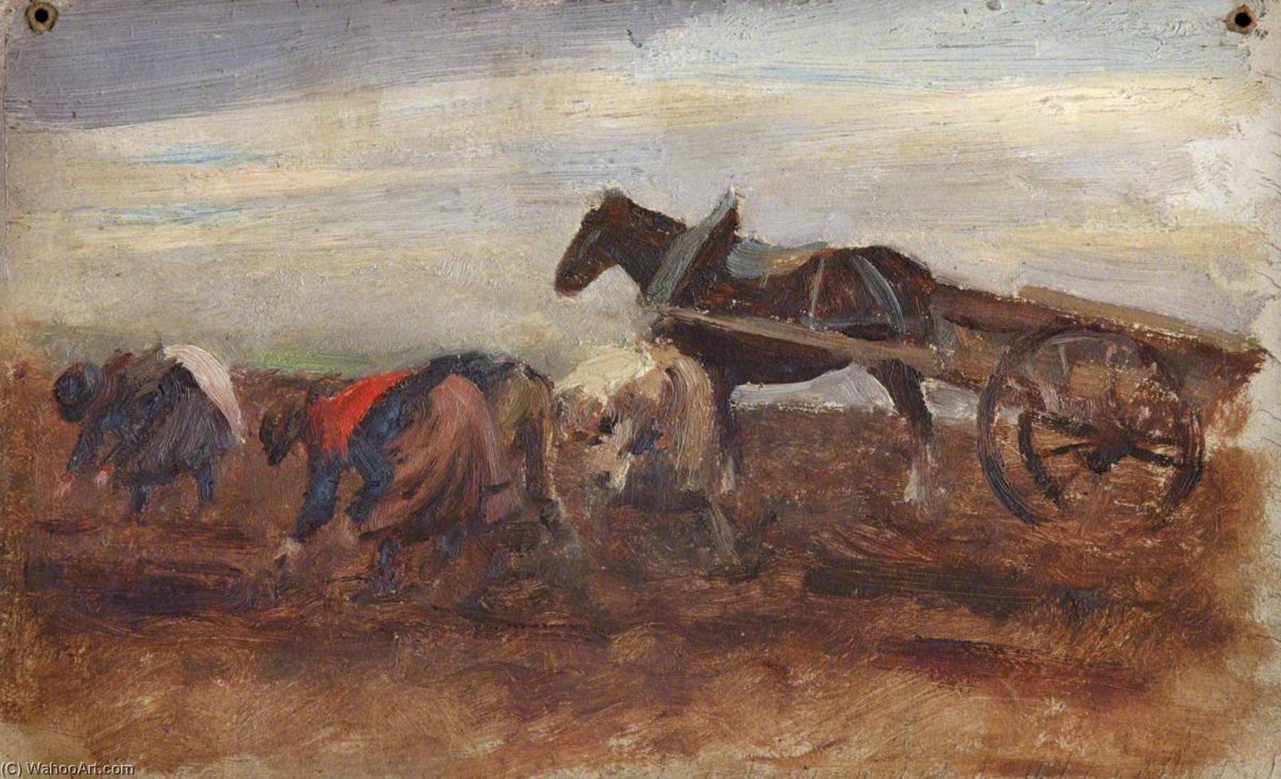 Field Workers With Horse And Cart — William Darling Mckay