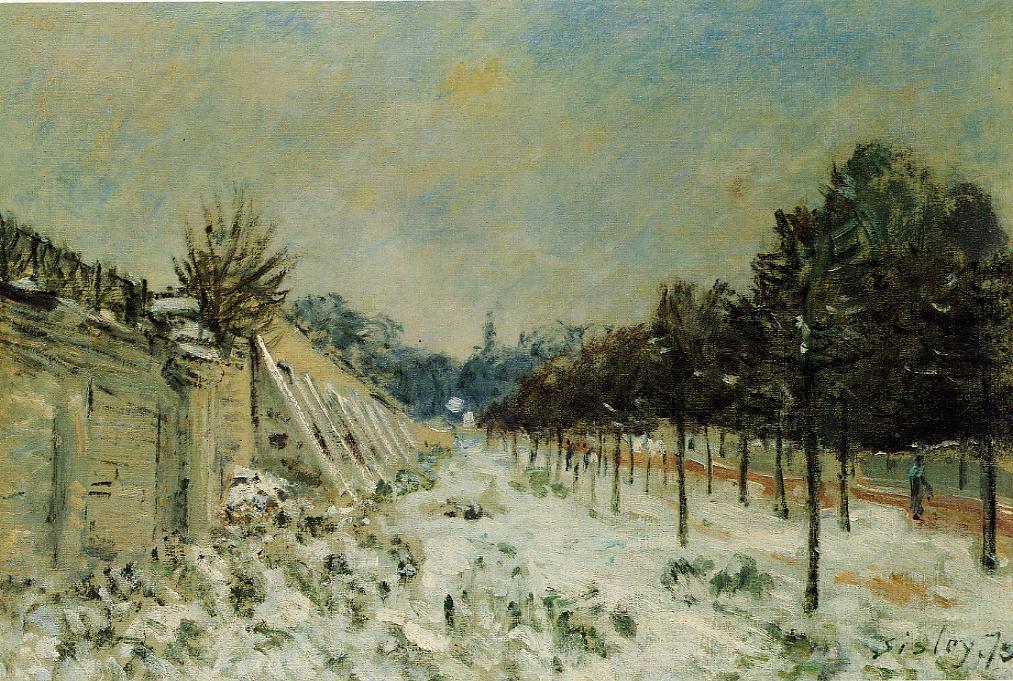 Snow At Marly-le-roi — Alfred Sisley
