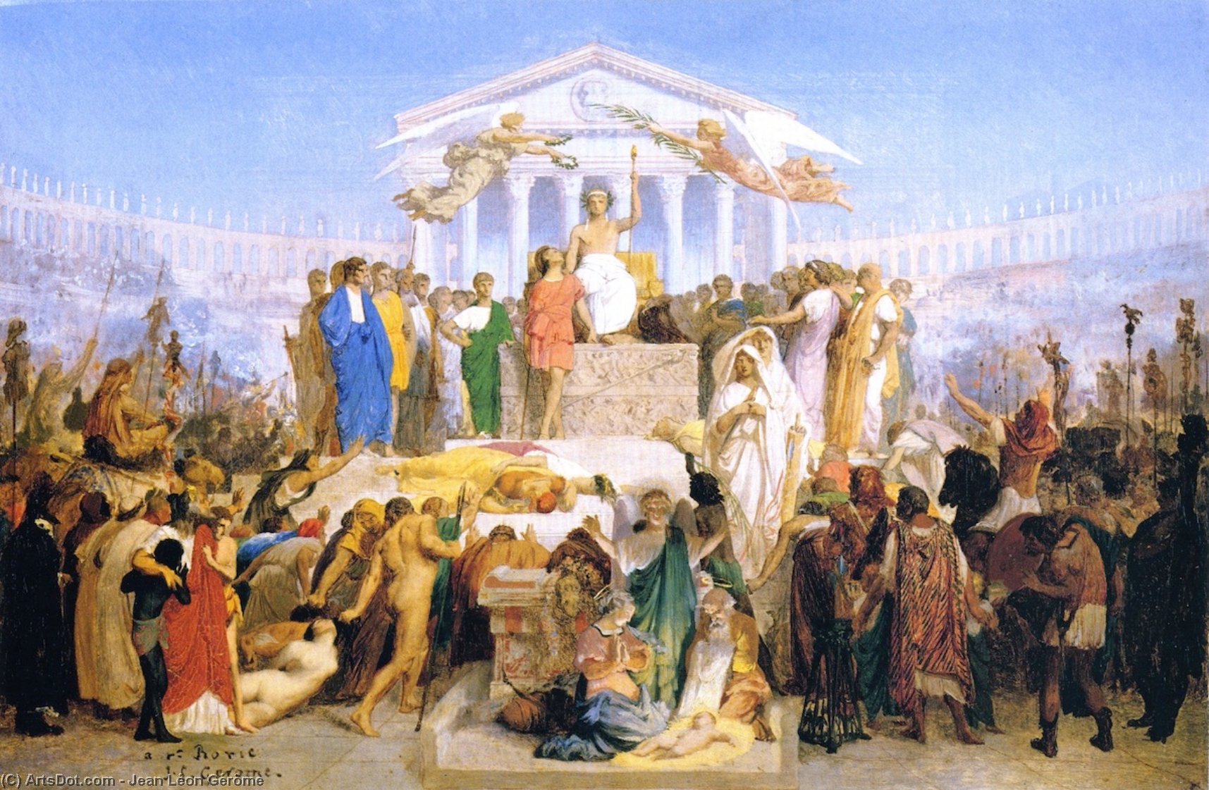 The Reign Of Augustus (study) — Jean-léon Gérôme