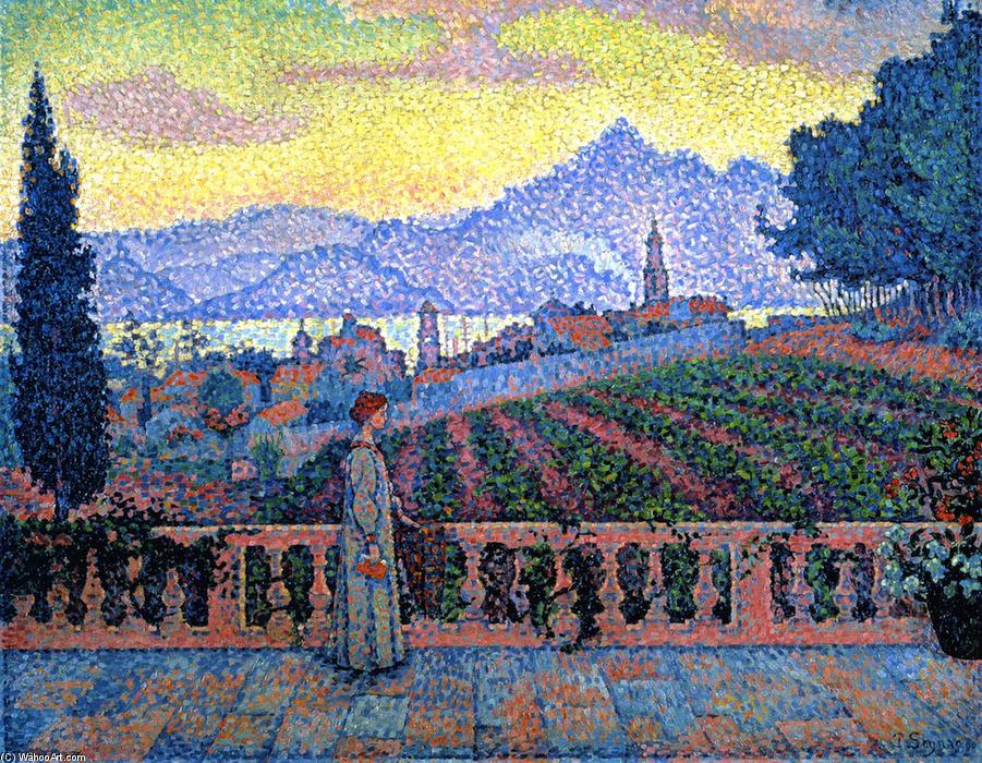 The Terrace, Saint-tropez — Paul Signac