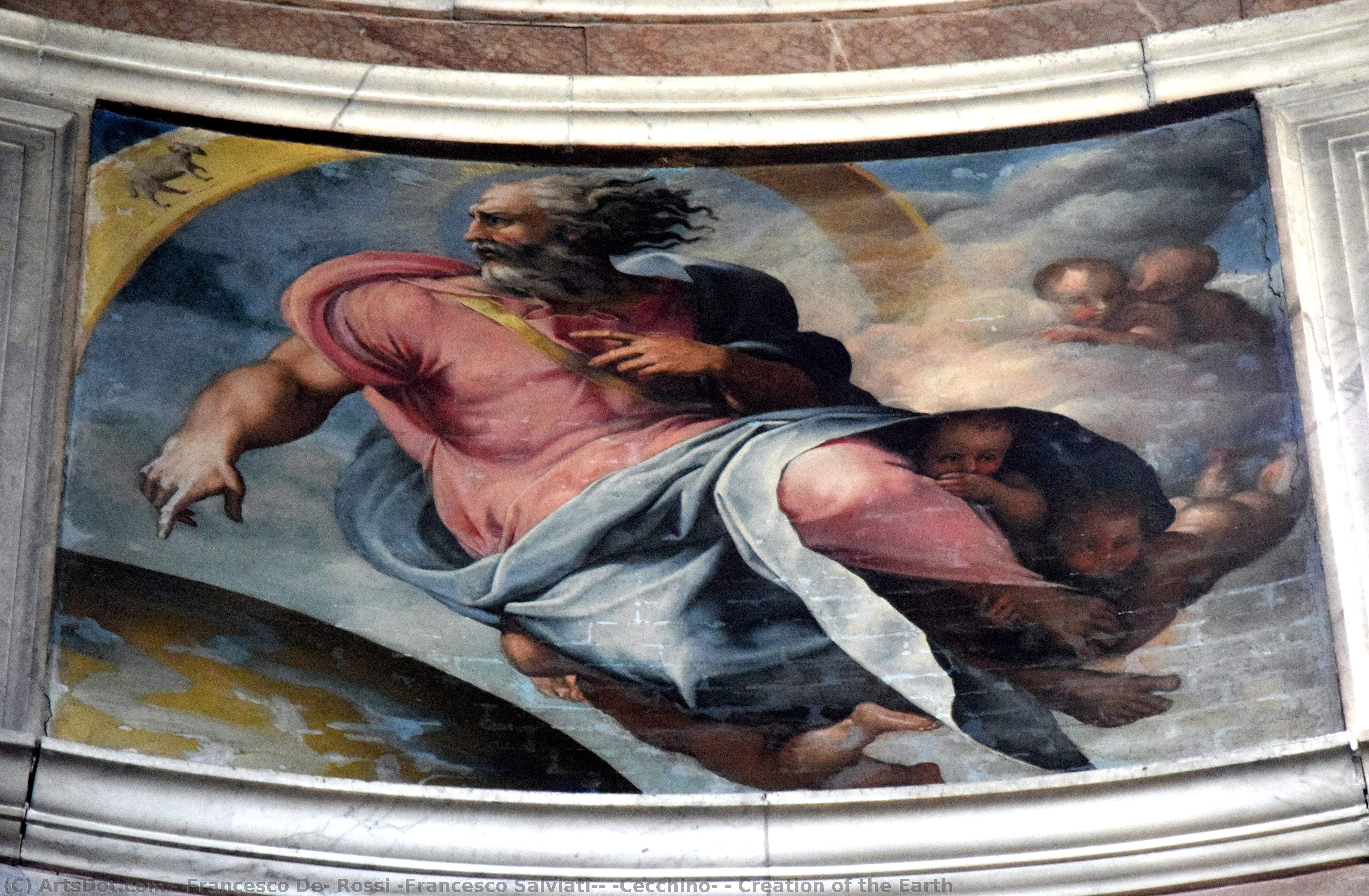 Creation Of The Earth — Francesco De Rossi (francesco Salviati) (cecchino)