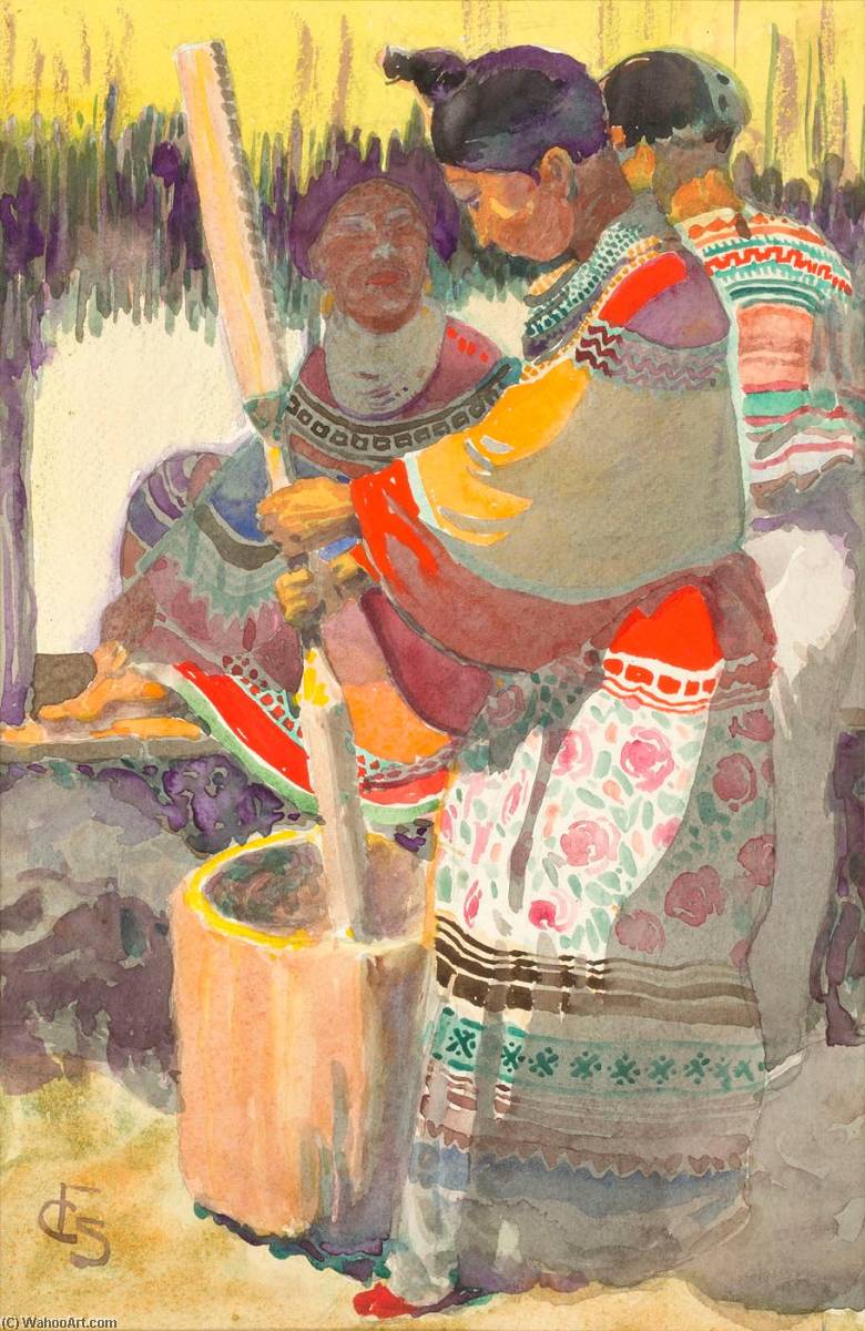 Women In Costume, Seminole Indians, Florida — Carl Folke Sahlin