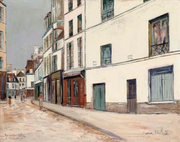 Rue Du Mont-cenis In Montmartre — Maurice Utrillo