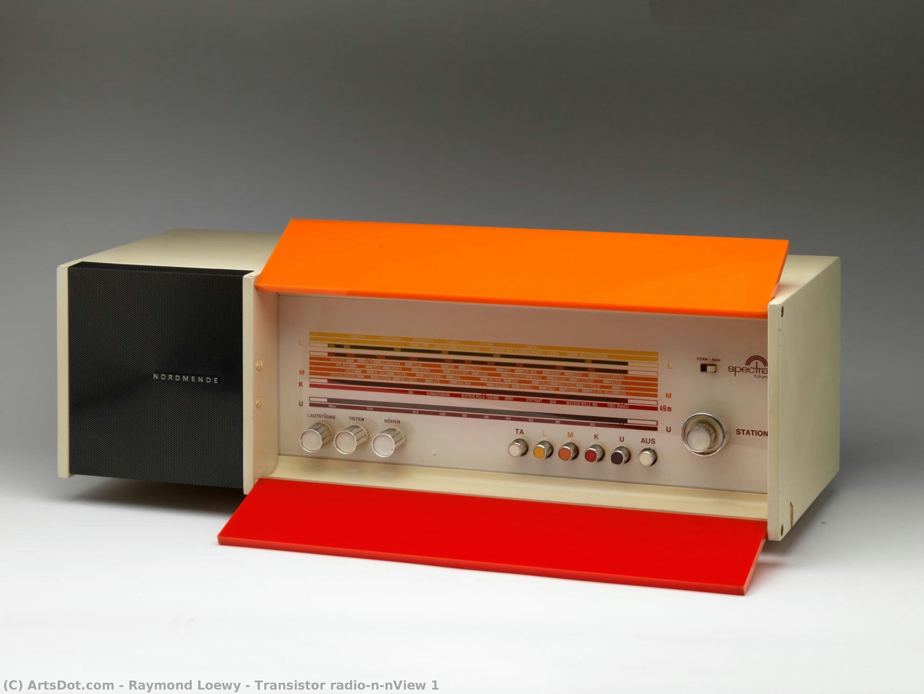 Transistor Radio\n\nview 1 — Raymond Loewy