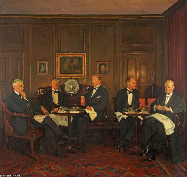 Dessert In The Senior Common Room, Worcester College — Sir William Rothenstein